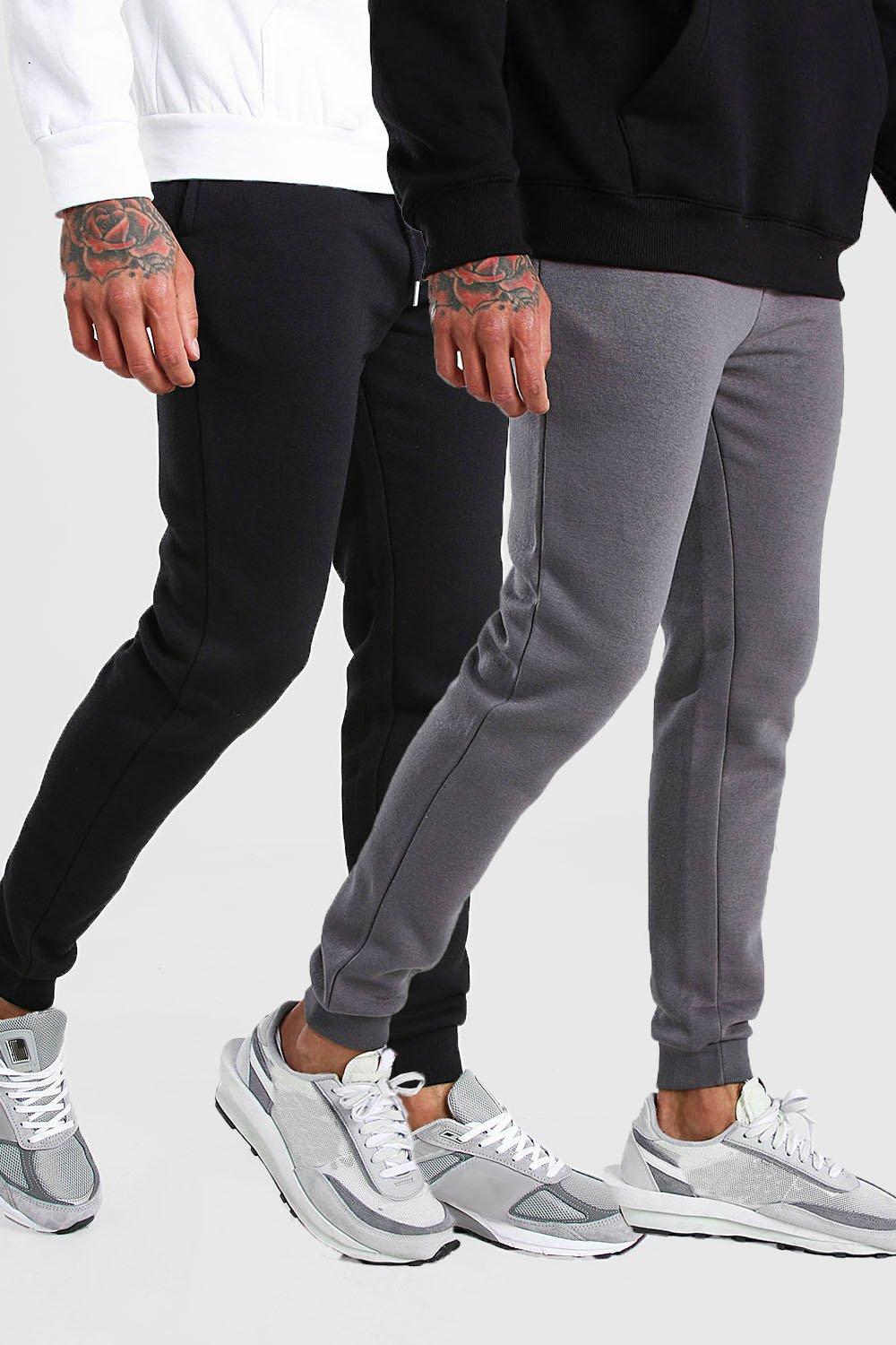 boohooman skinny fit joggers