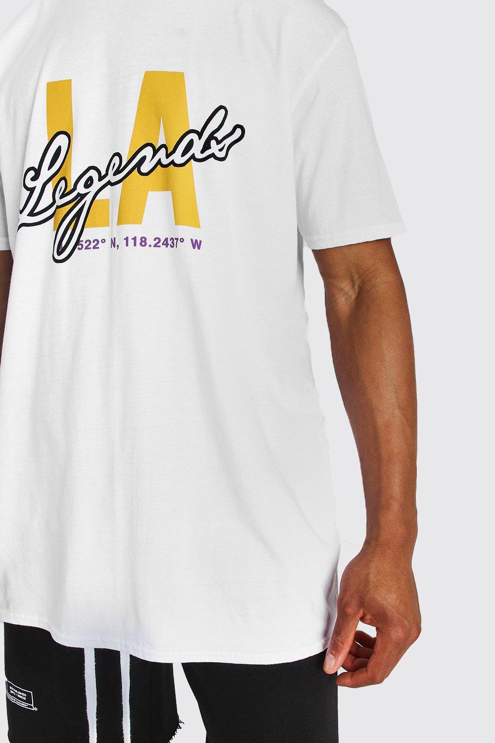 

Футболка оверсайз с принтом Los Angeles Legends, White