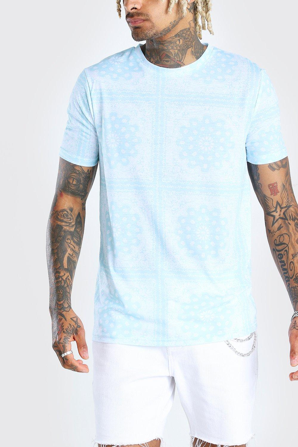 

Bandana Repeat Print T-Shirt, Blue