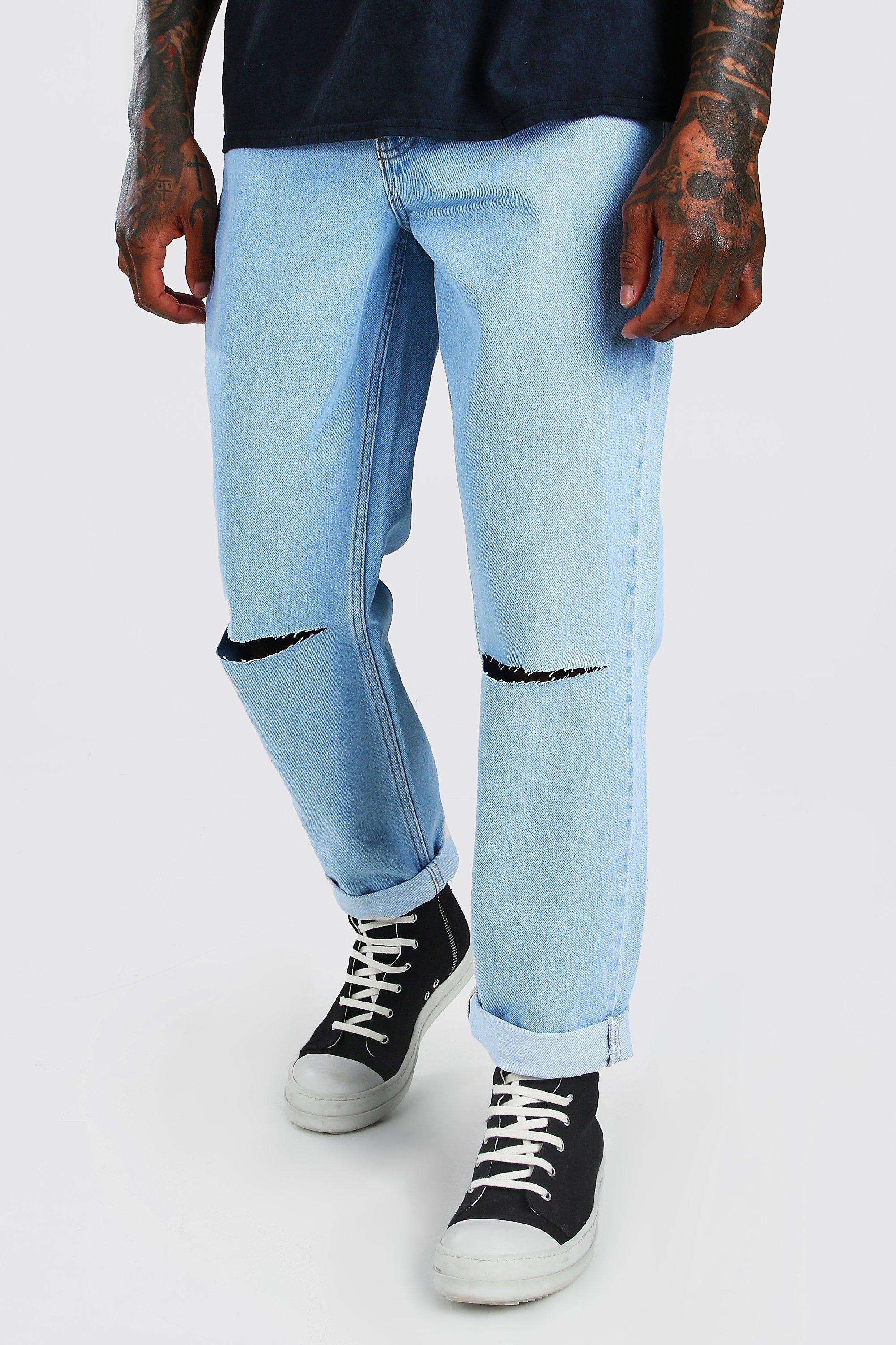 light blue skater jeans