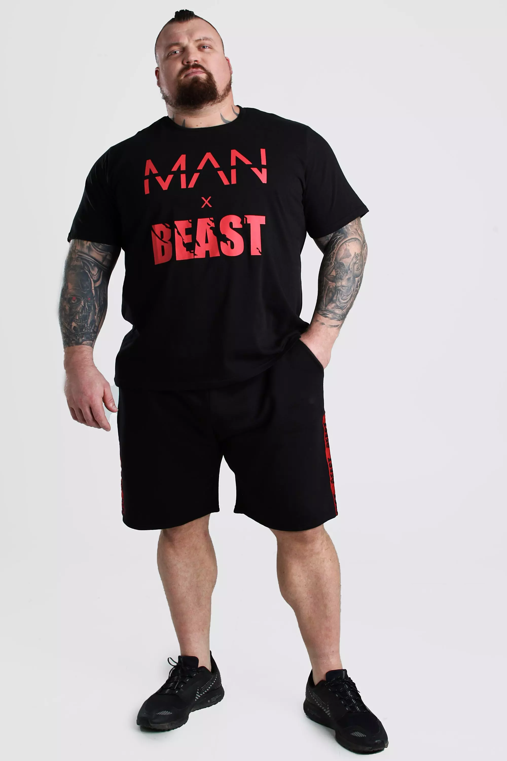 MAN X BEAST Printed T Shirt