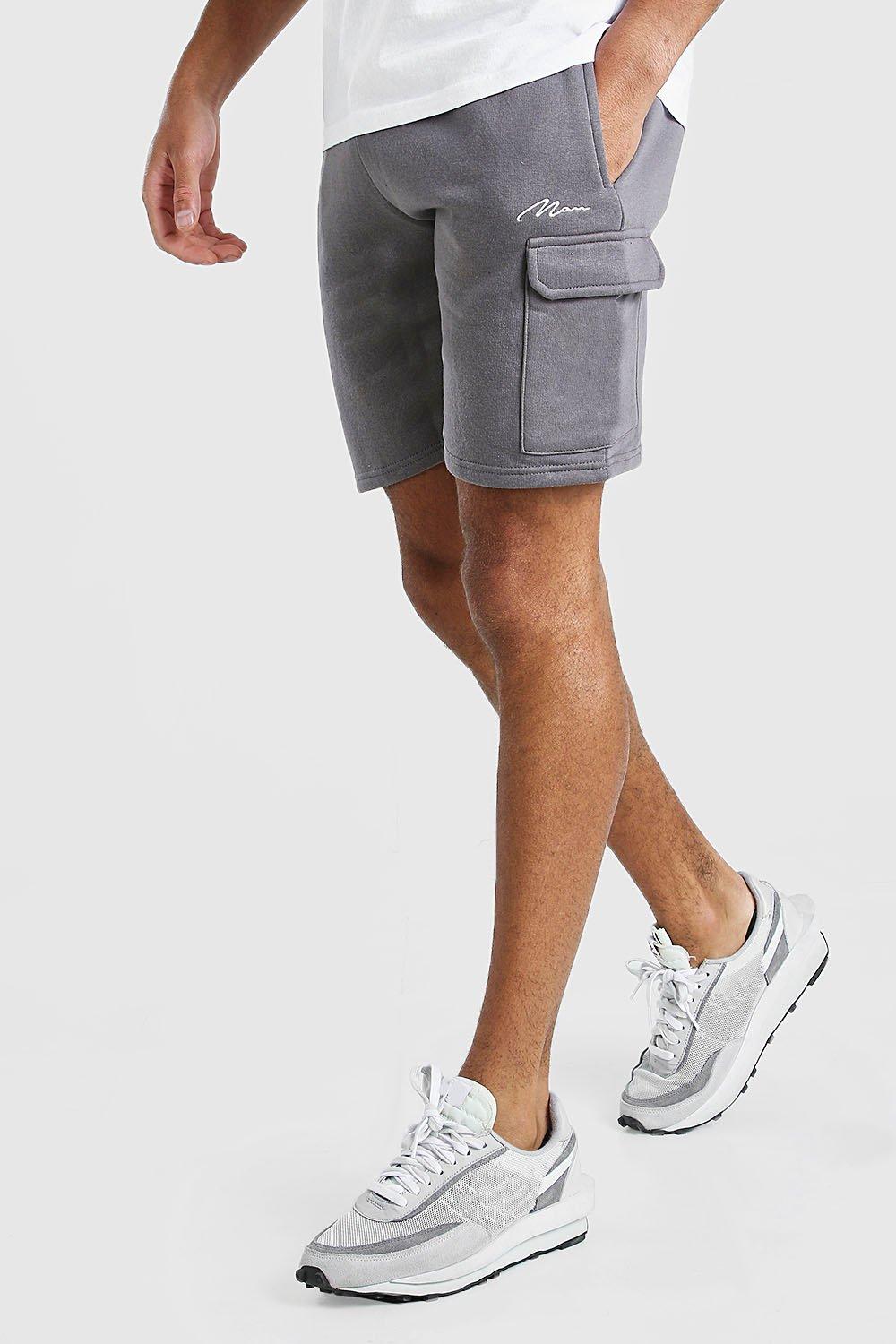 boohooman cargo shorts