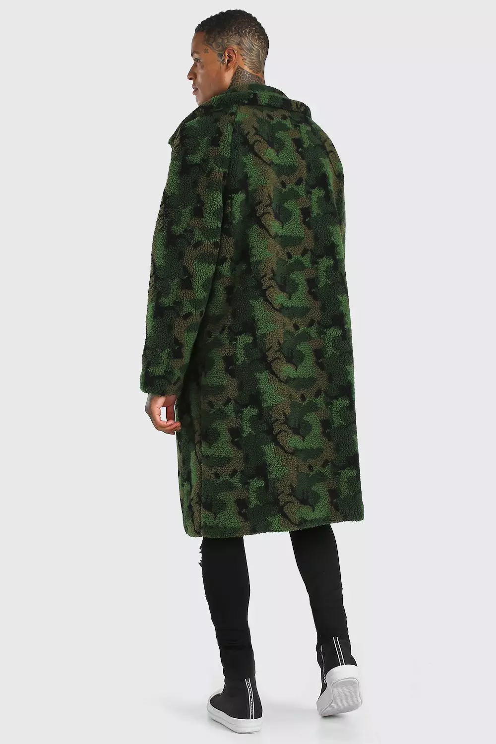 Boohooman hot sale camo jacket