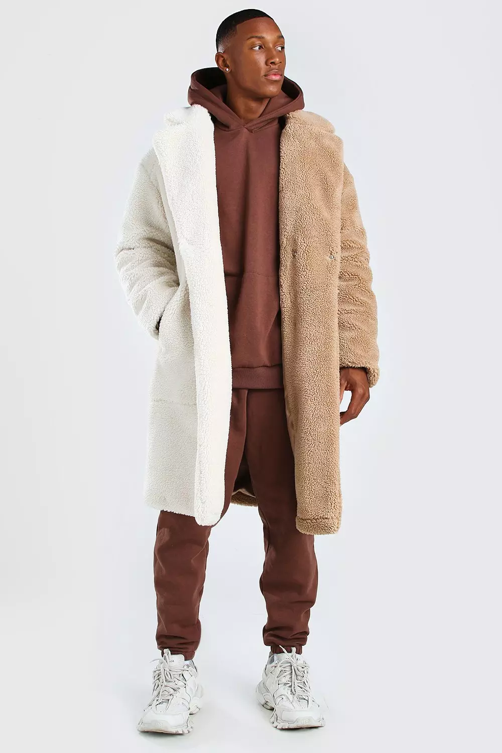 Borg store longline coat