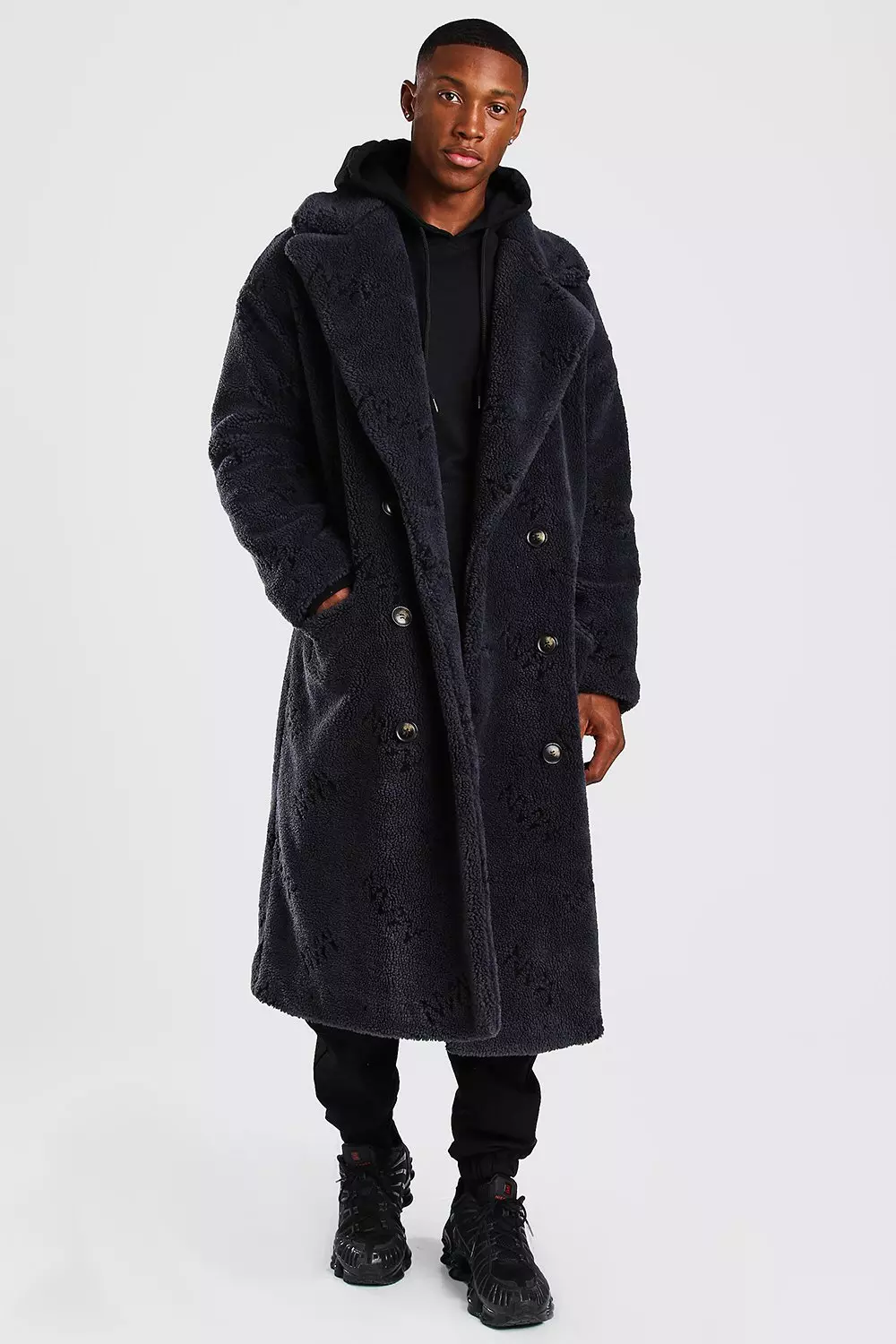 Boohooman store longline jacket