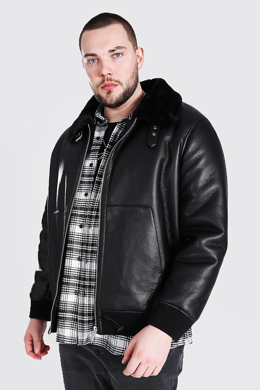 plus size black aviator jacket