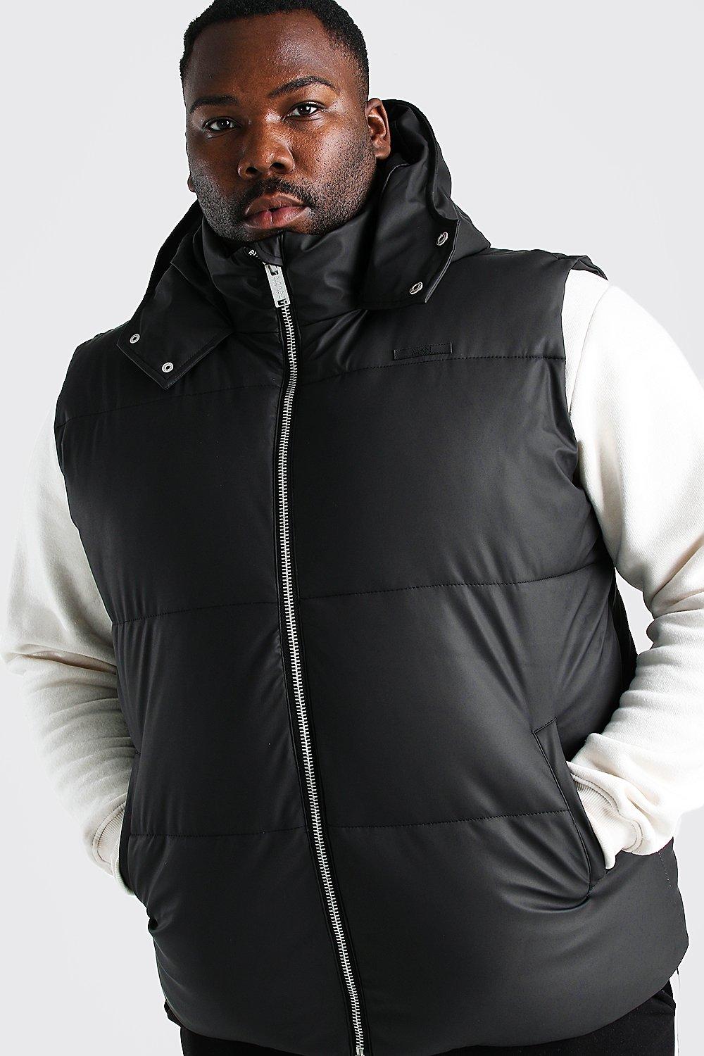 padded gilet plus size