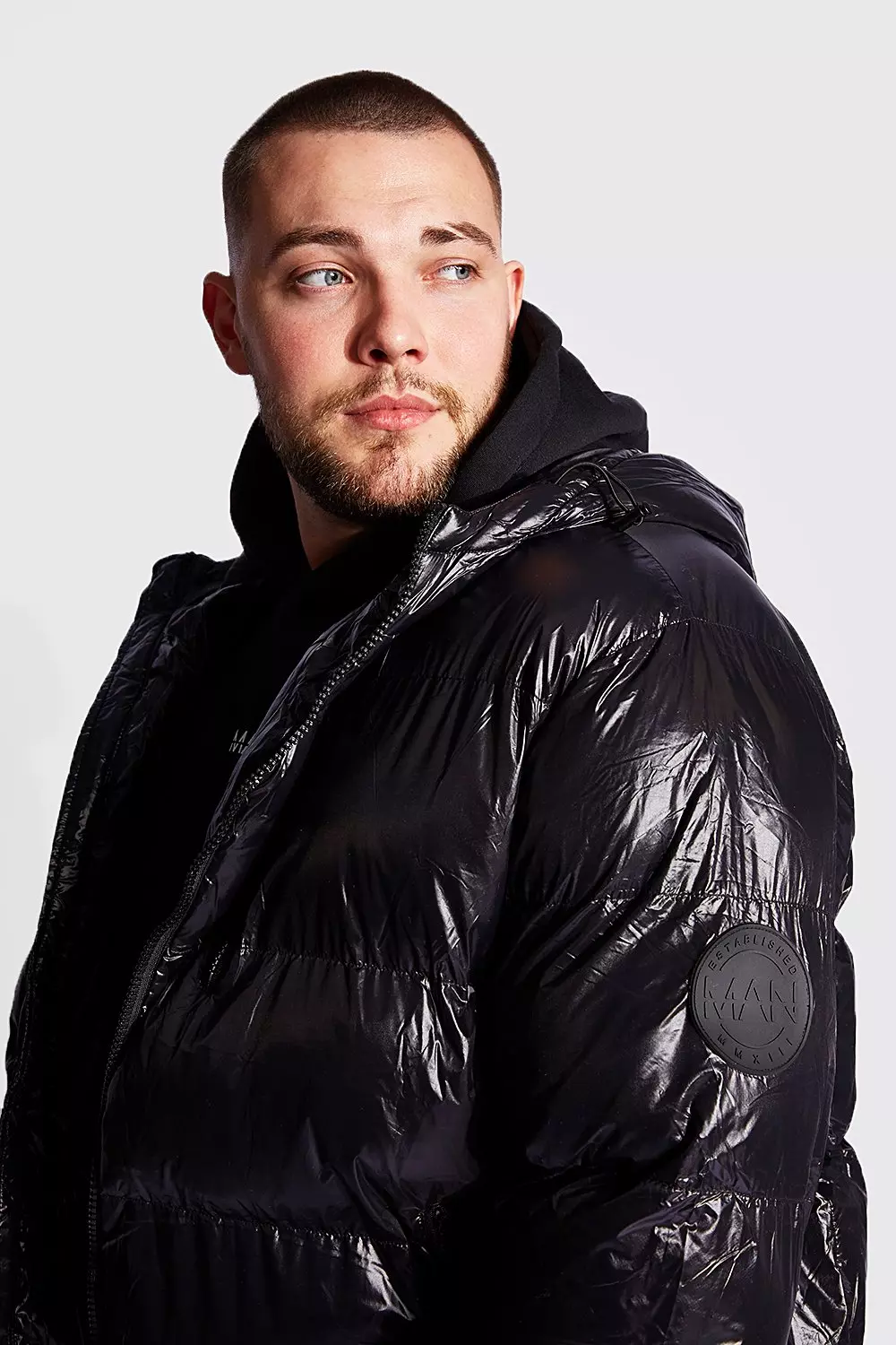 Plus size best sale wet look coat