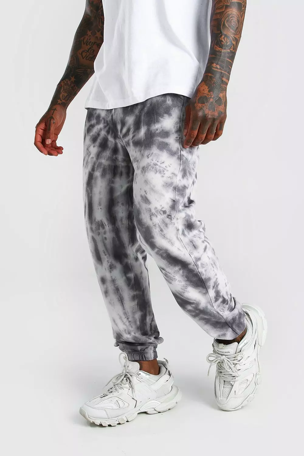 Tie Dye Loose Fit Jogger boohooMAN UK