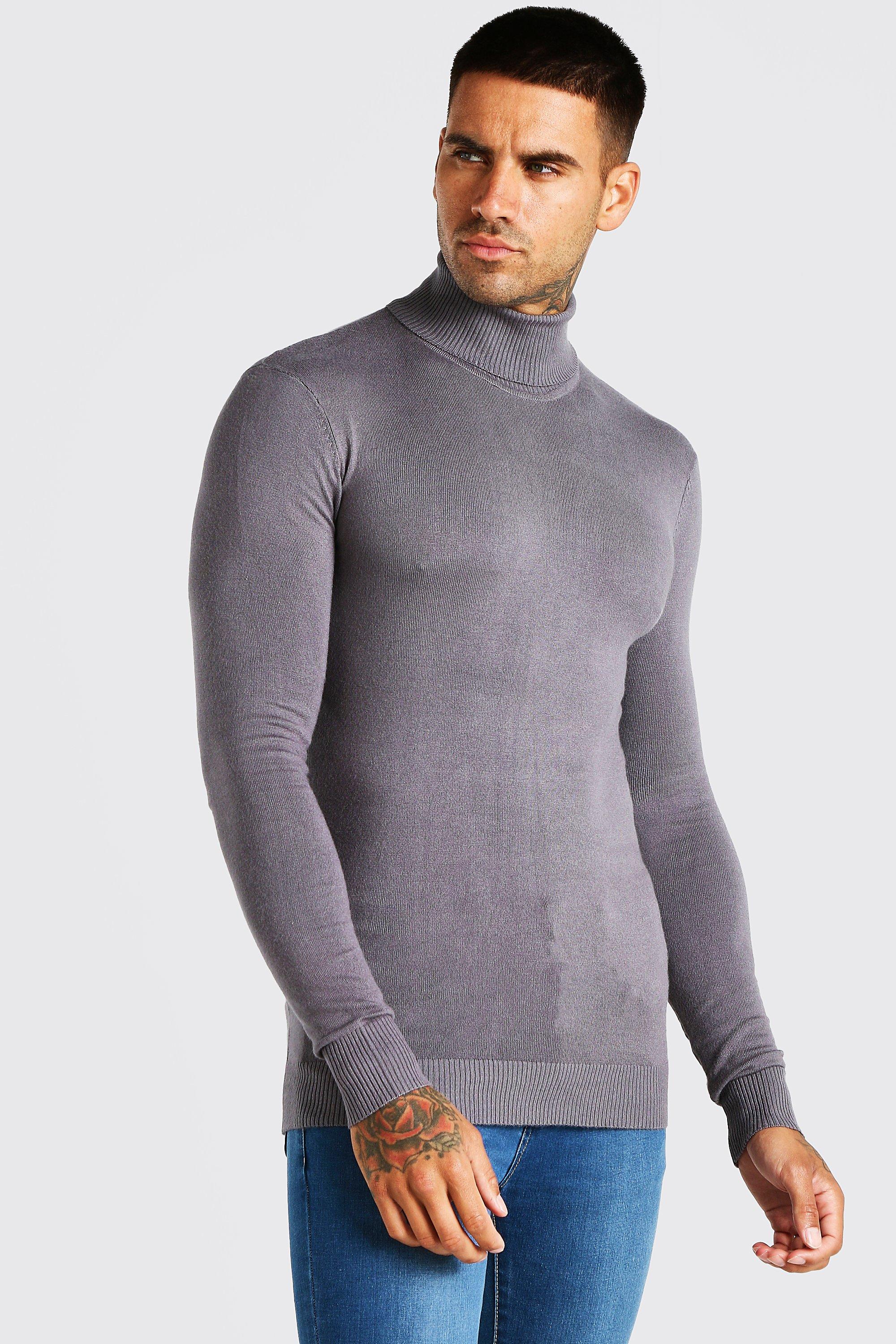 mens muscle fit sweaters