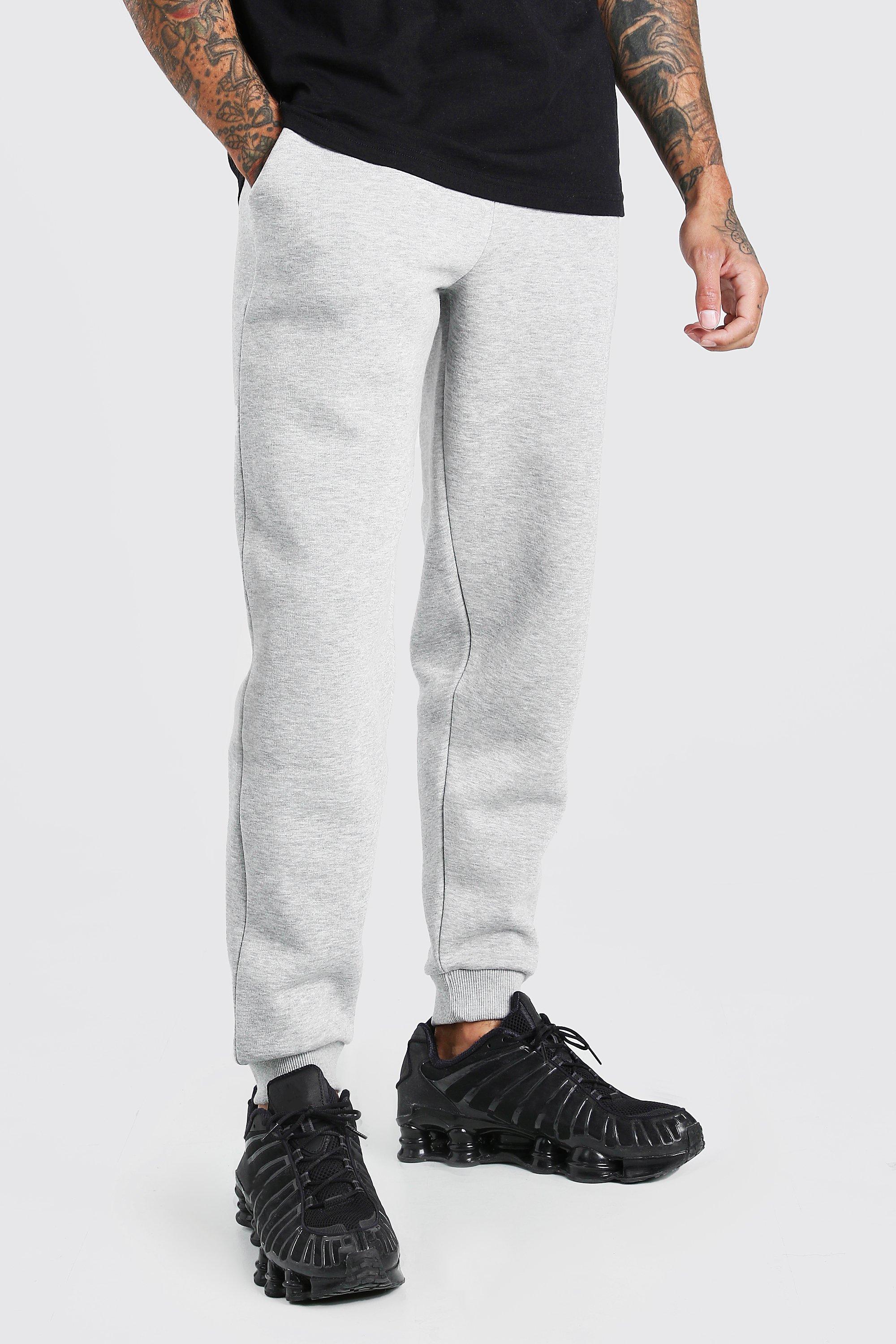 slim fit grey joggers