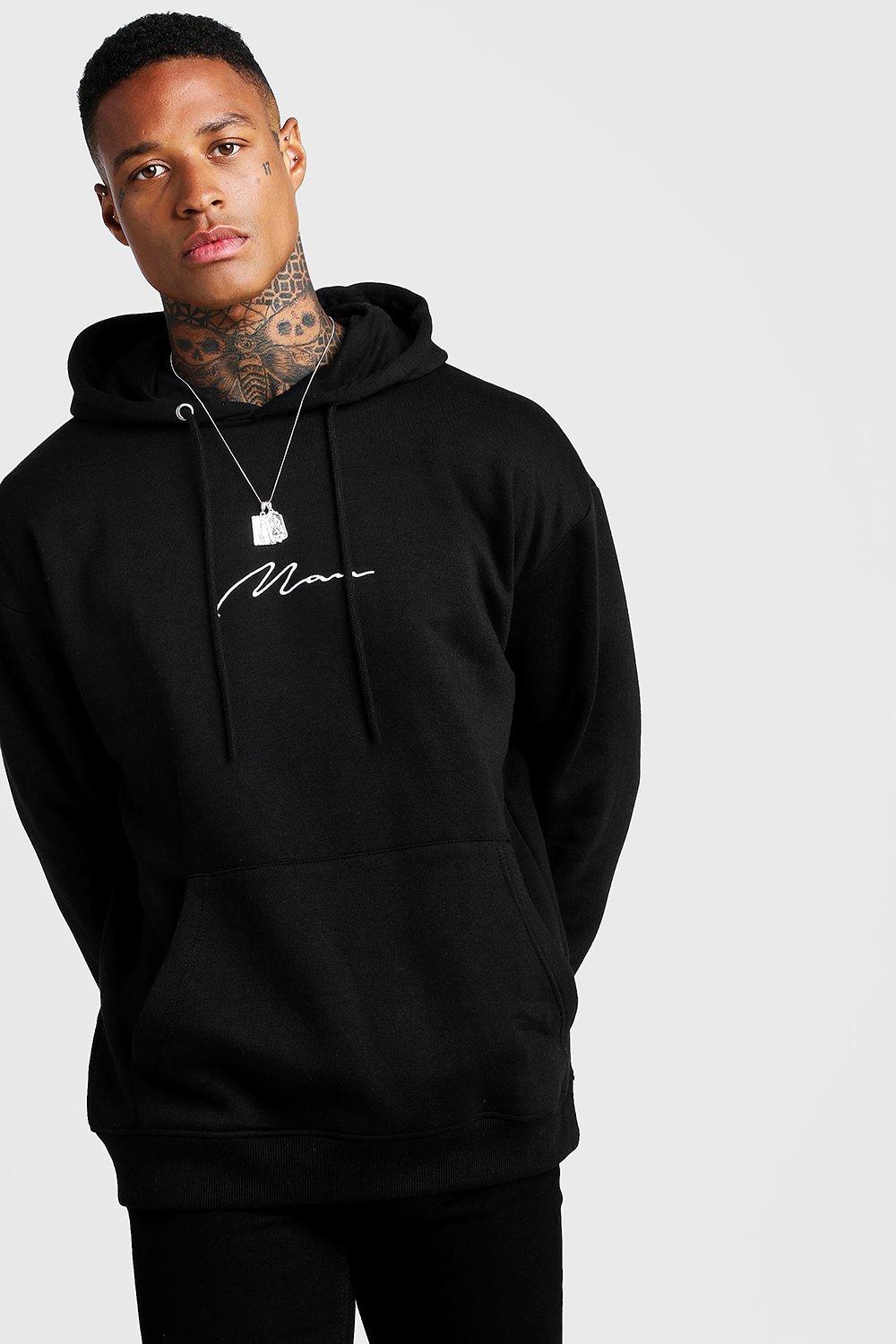 black oversized hoody