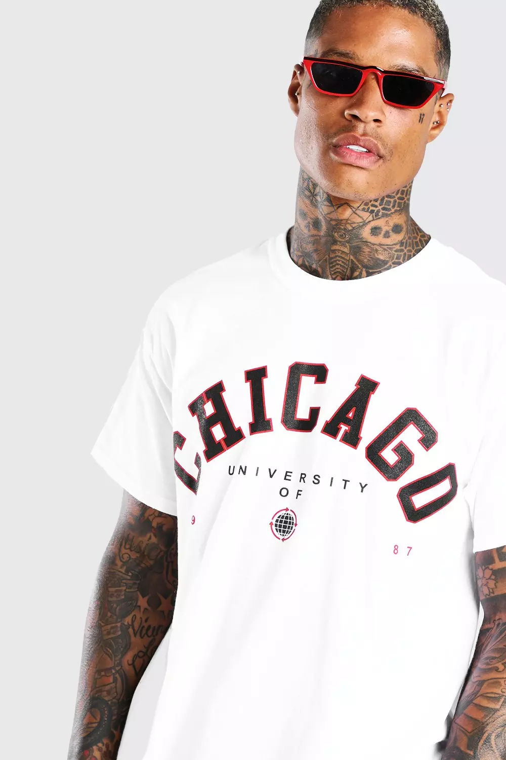 Restart Trend Chicago Bulls Printed Oversized T-Shirt