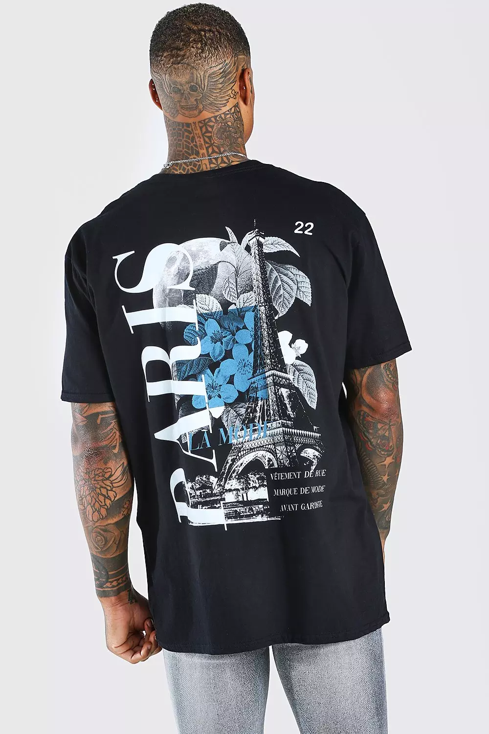 boohooMAN Oversized New York Graphic T-Shirt - Black - Size L