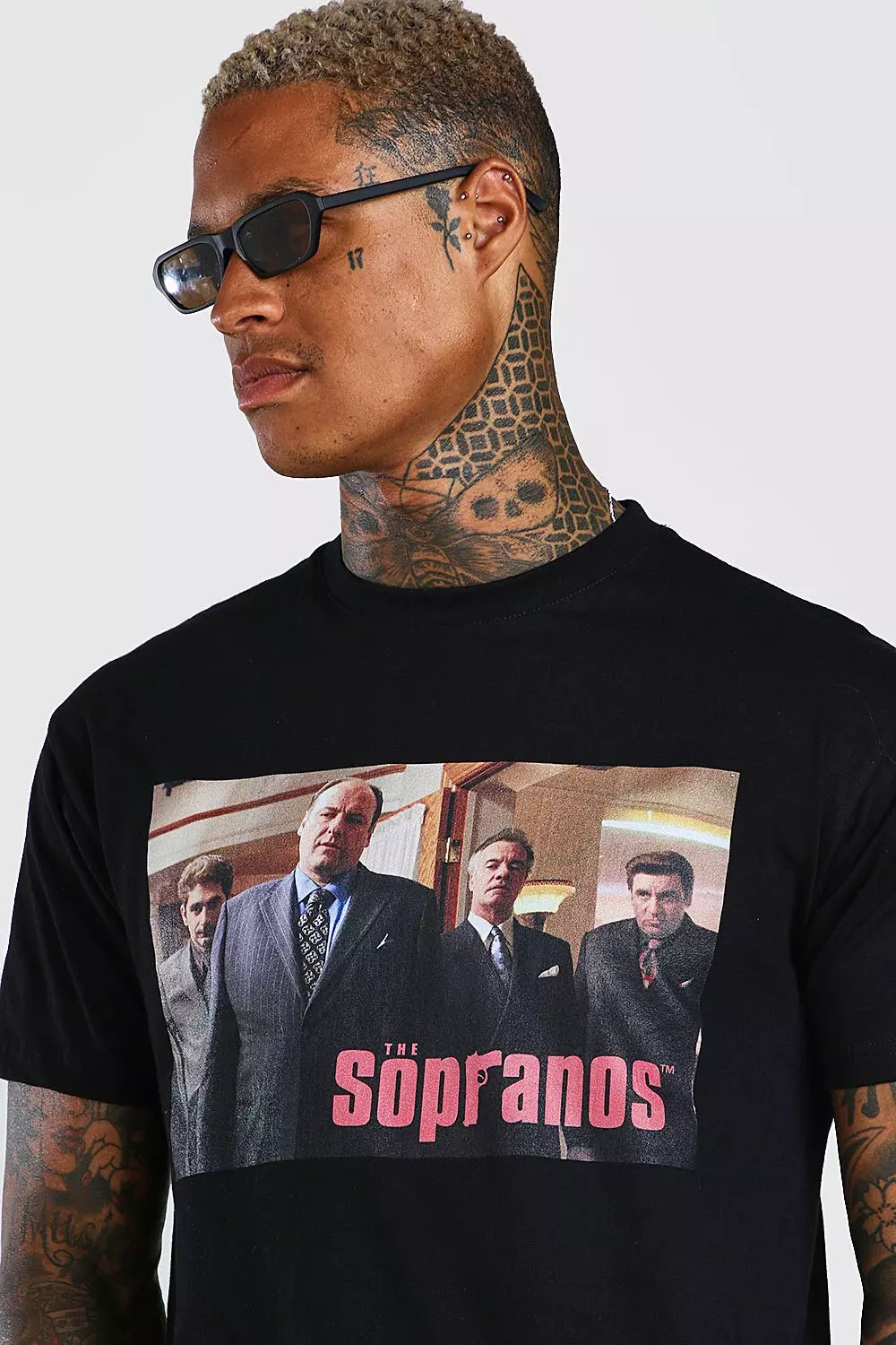 The Sopranos Print T Shirt boohooMAN USA