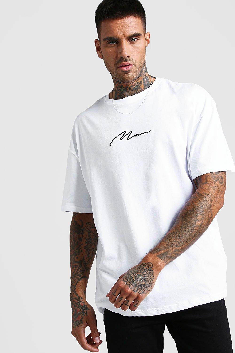 boohooman plain white t shirt