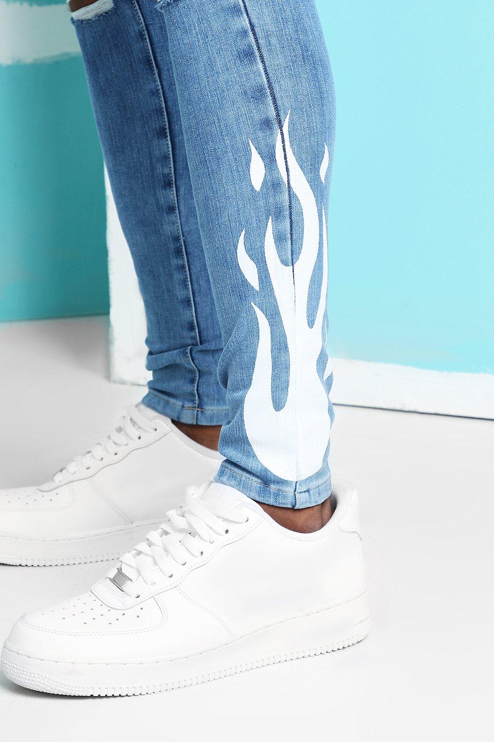 flame denim jeans