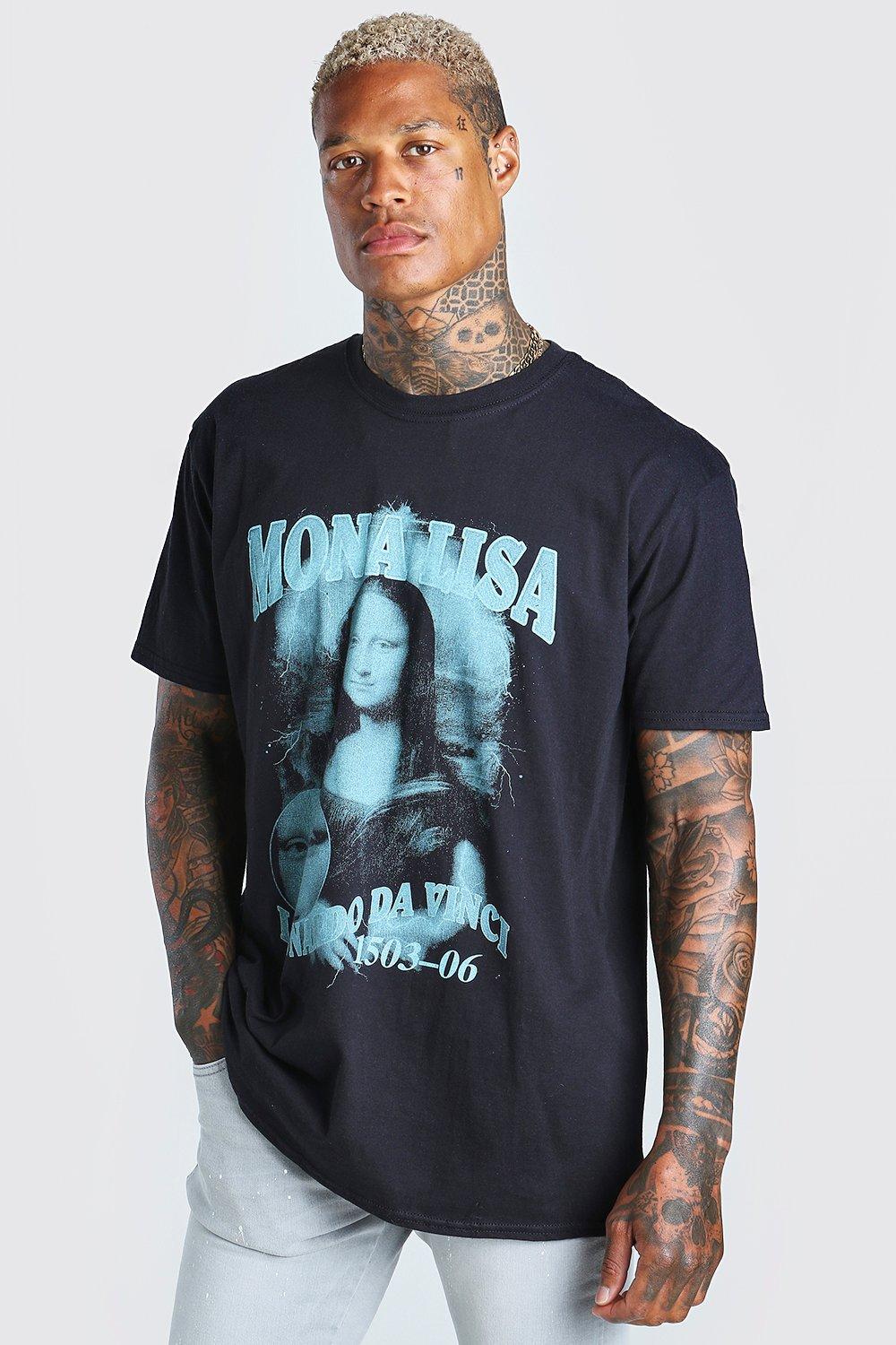 mona lisa print t shirt