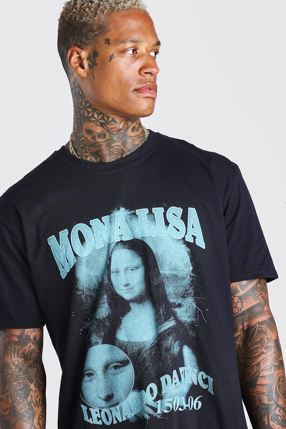 mona lisa print t shirt