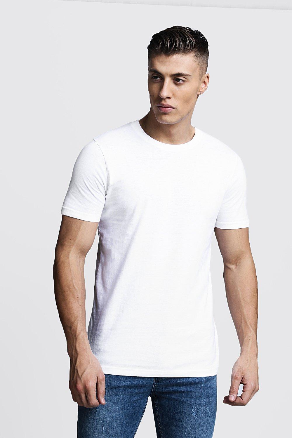 boohooman plain white t shirt