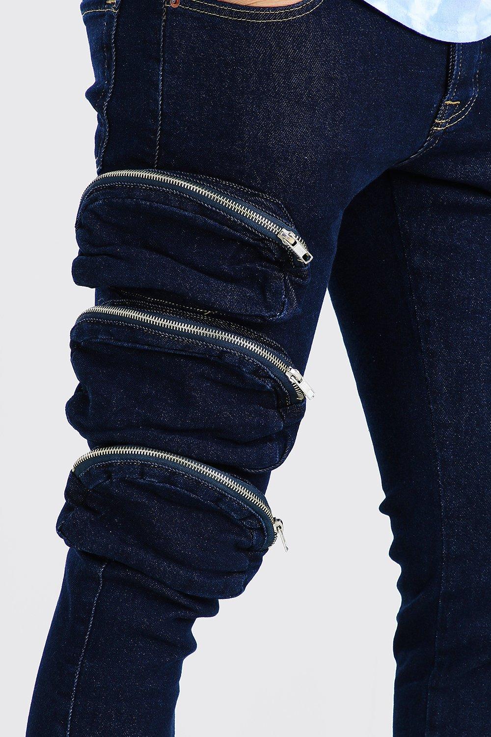 stretch jeans with pockets