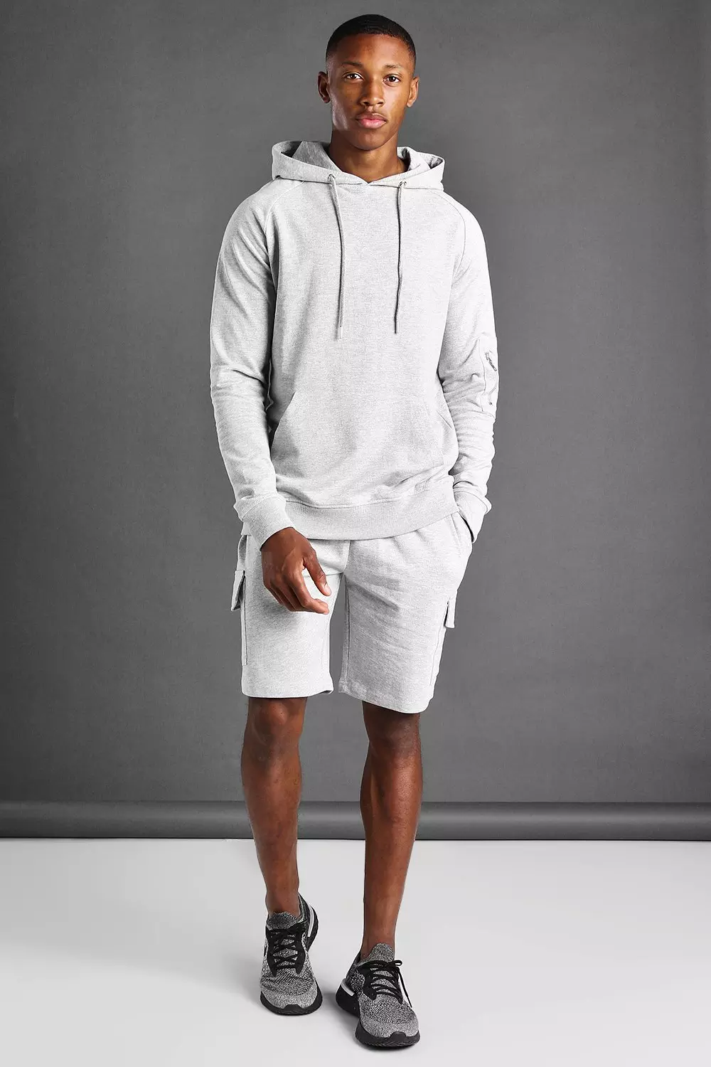 Cargo Short And Hoodie Set