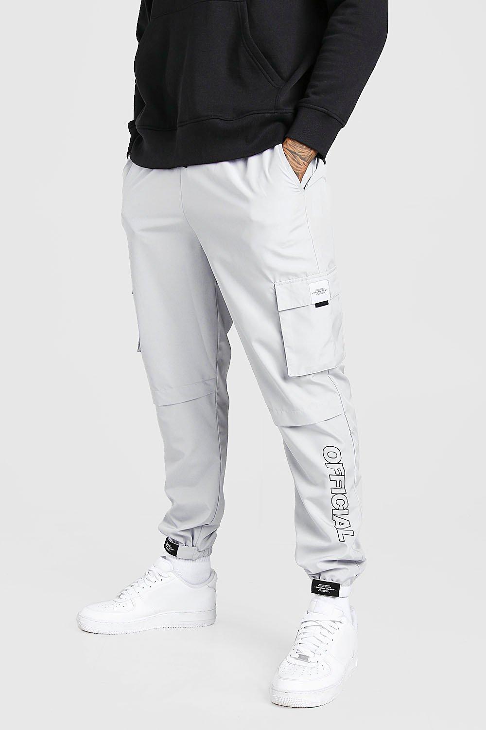 light grey cargo trousers