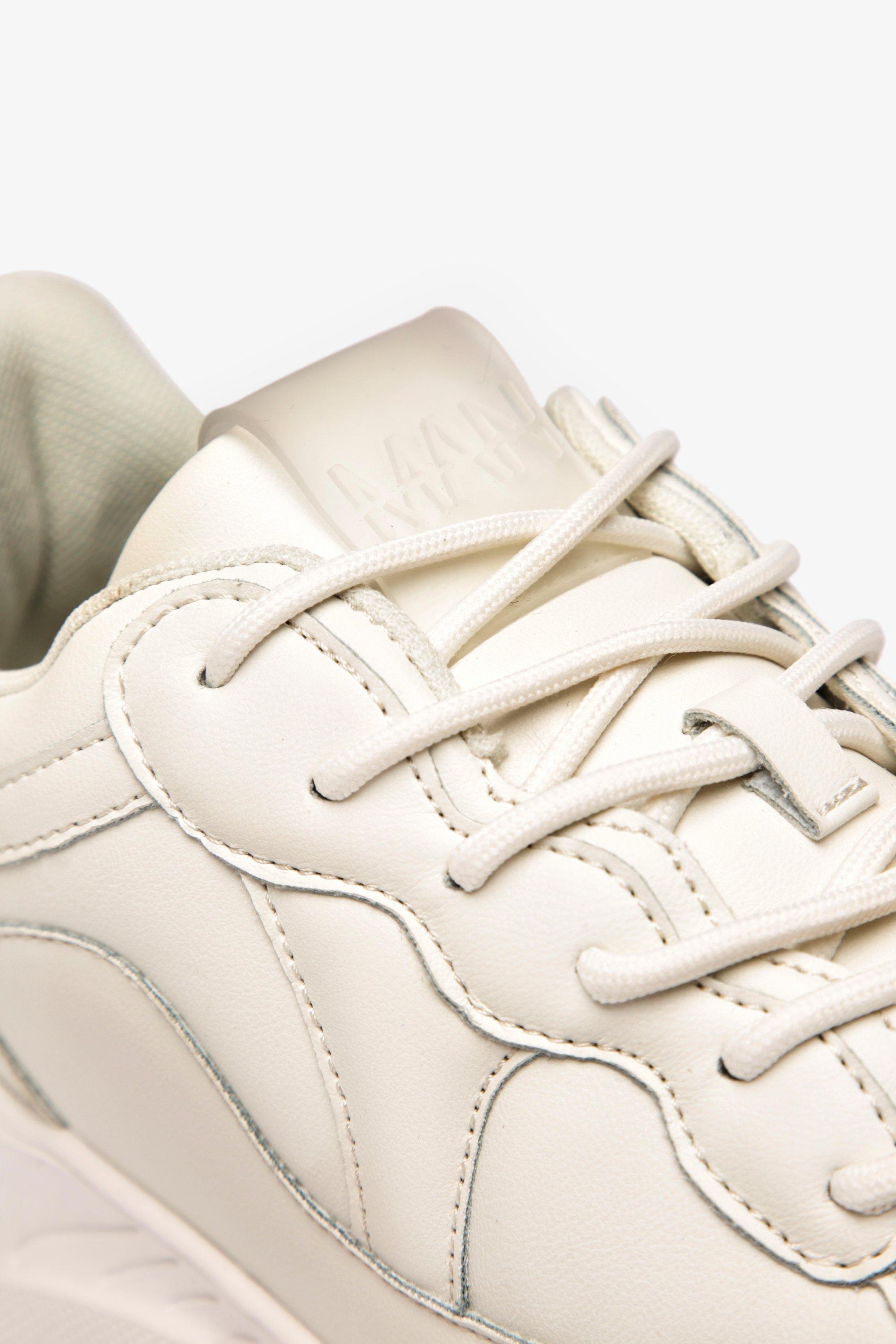 chunky cream sneakers