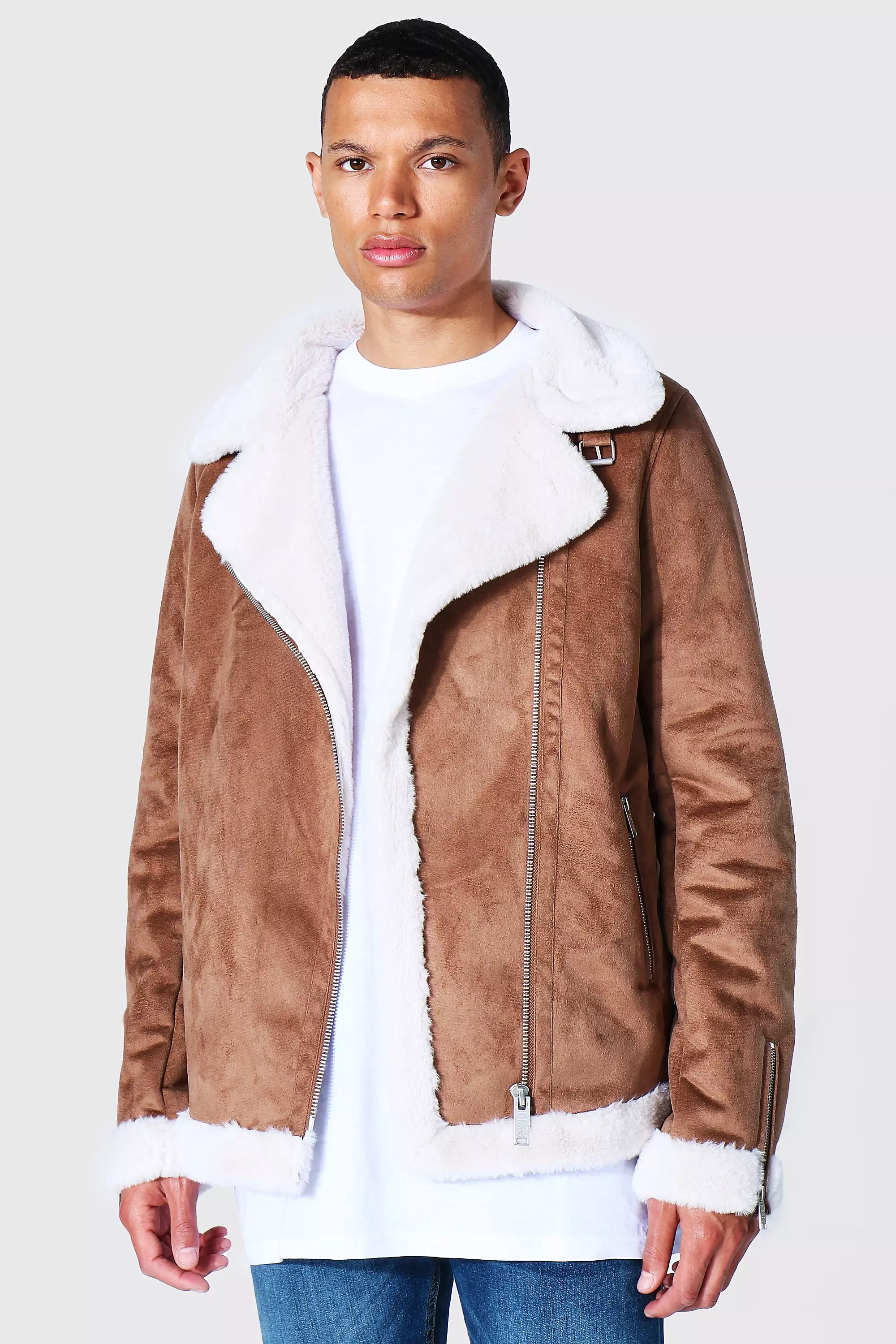 manteau aviateur daim