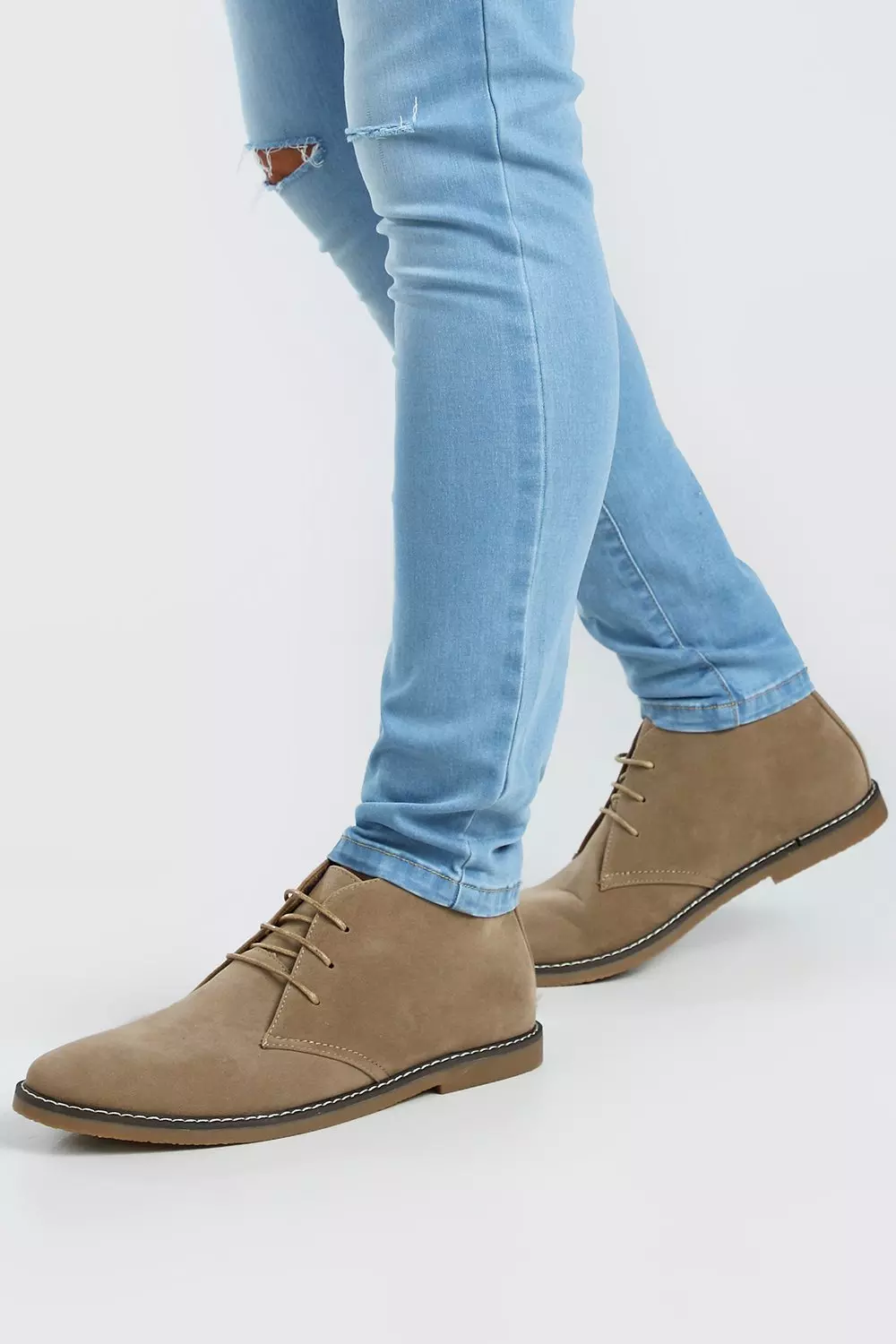 Suede best sale halfhoge herenschoenen