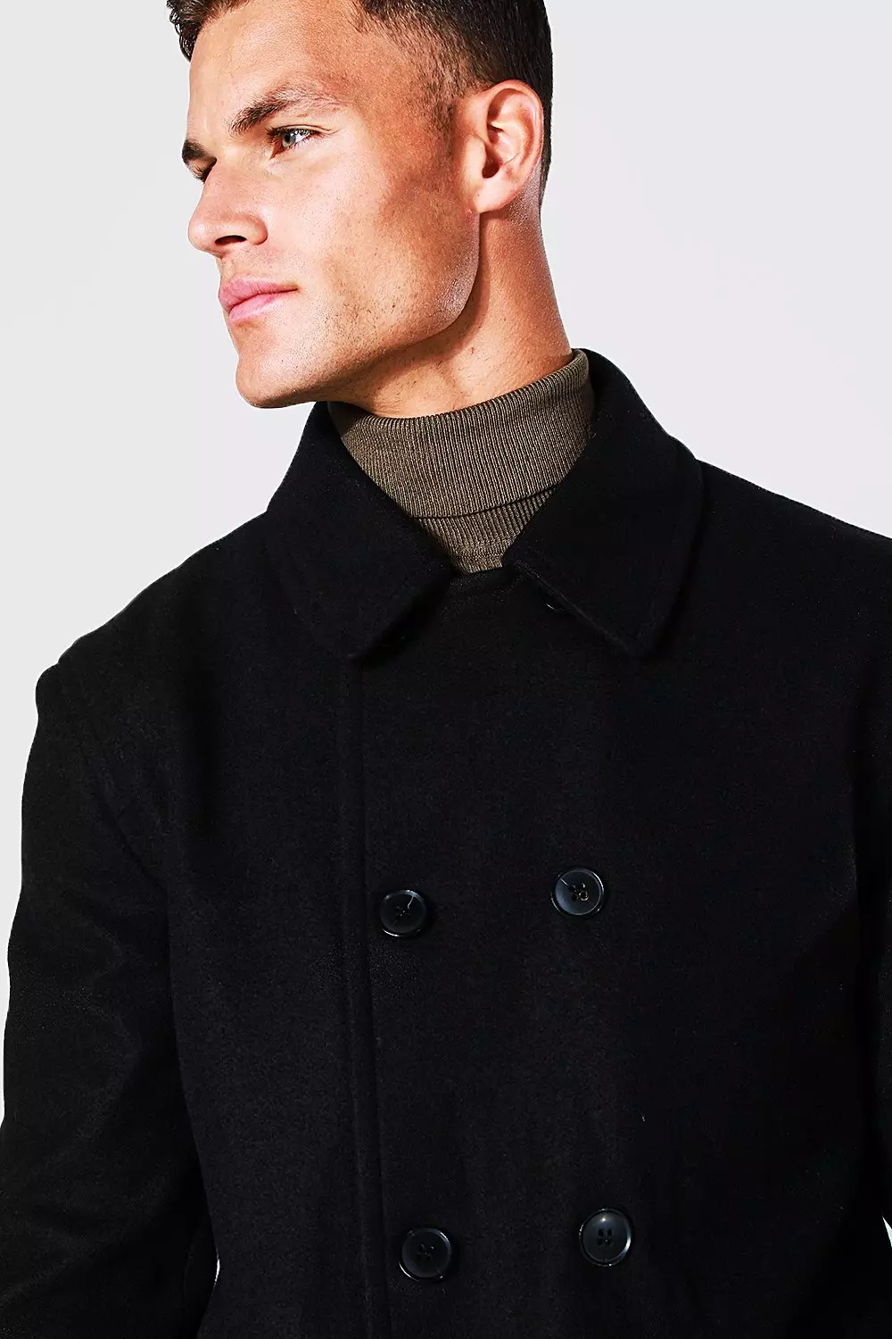 Tall Wool Look Pea Coat