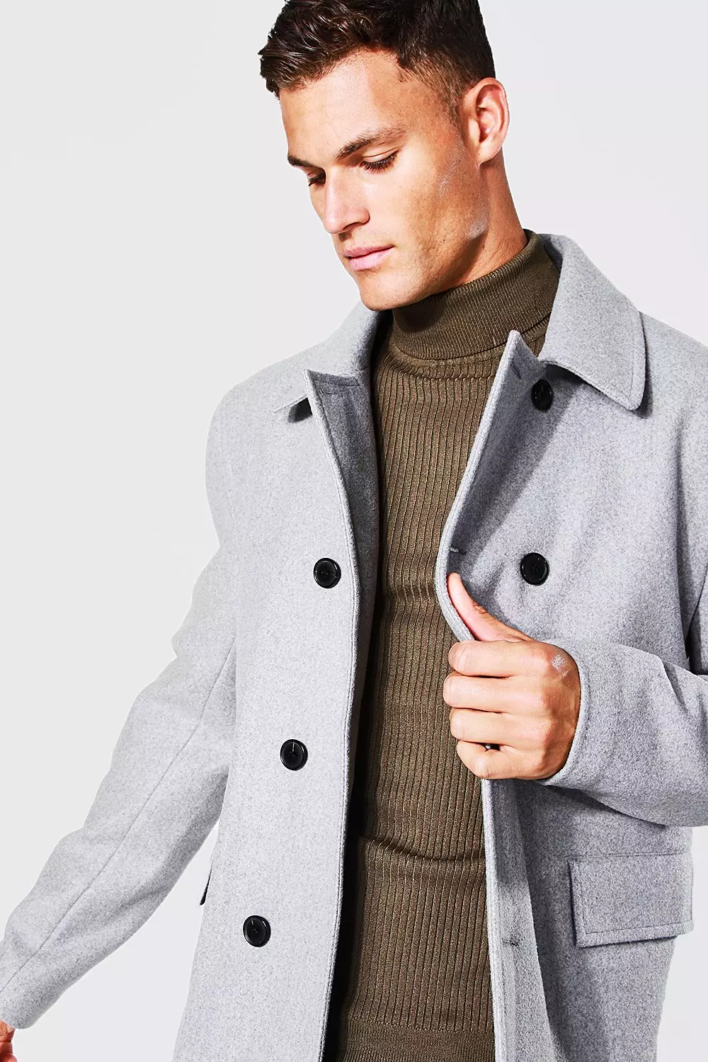 Mens tall cheap peacoat coat