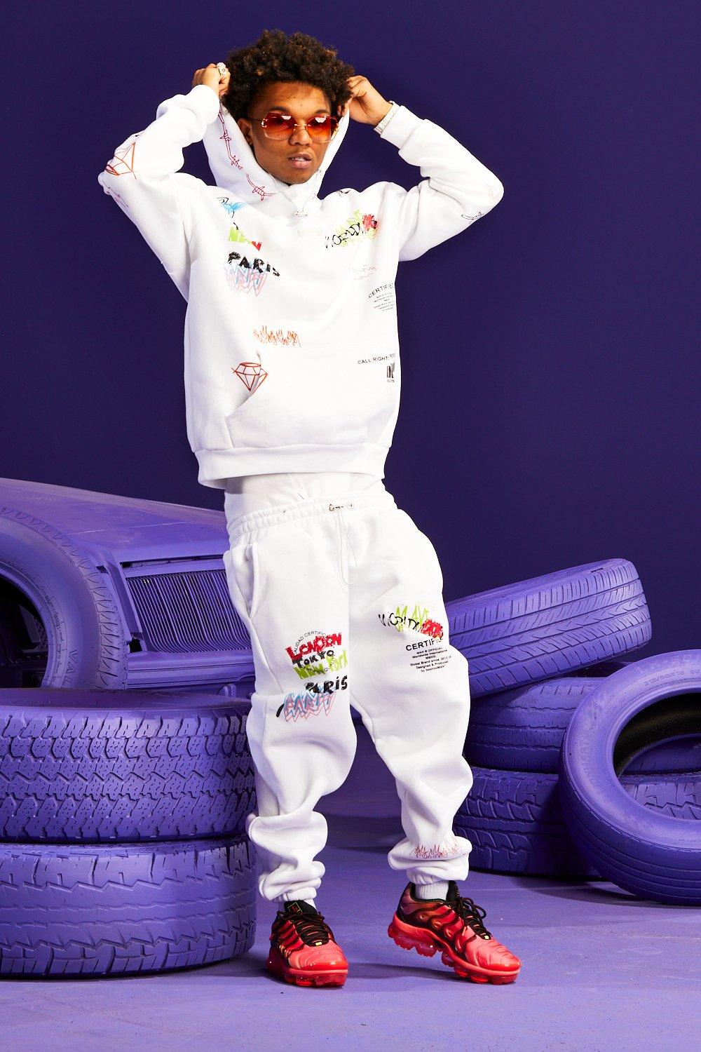 boohooman track pants