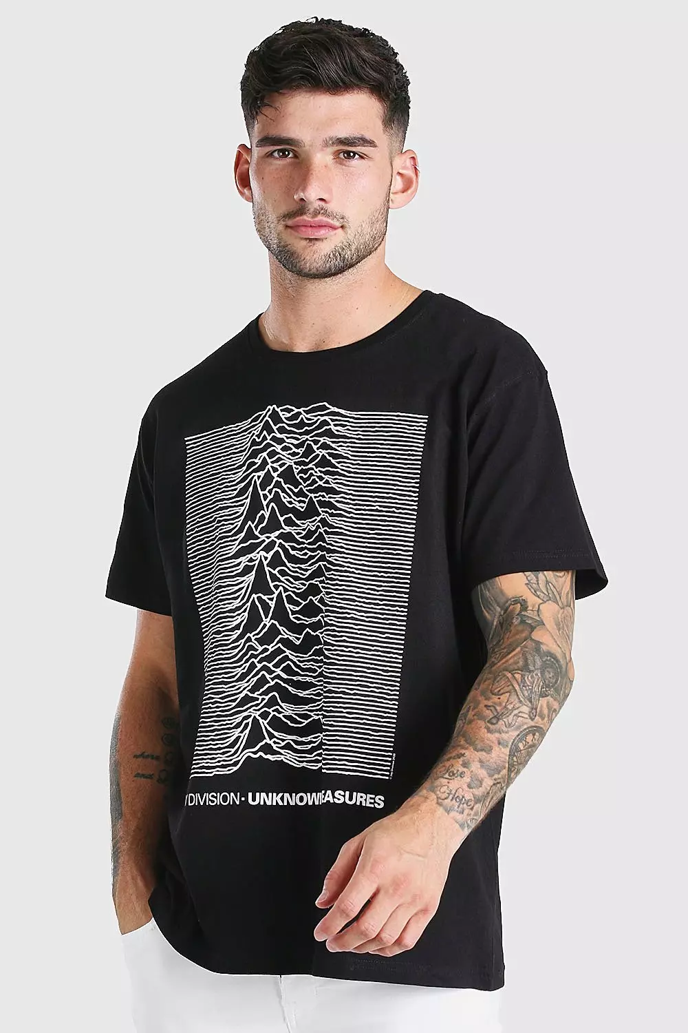 Oversized Joy Division License T Shirt boohooMAN USA