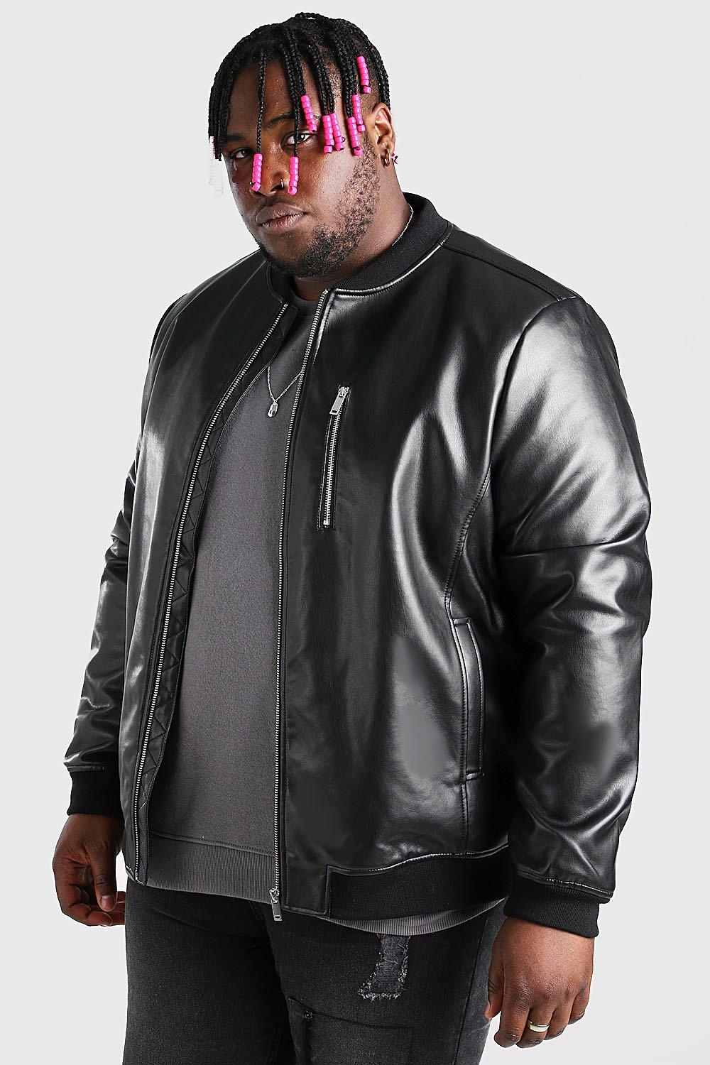 plus size black bomber jacket