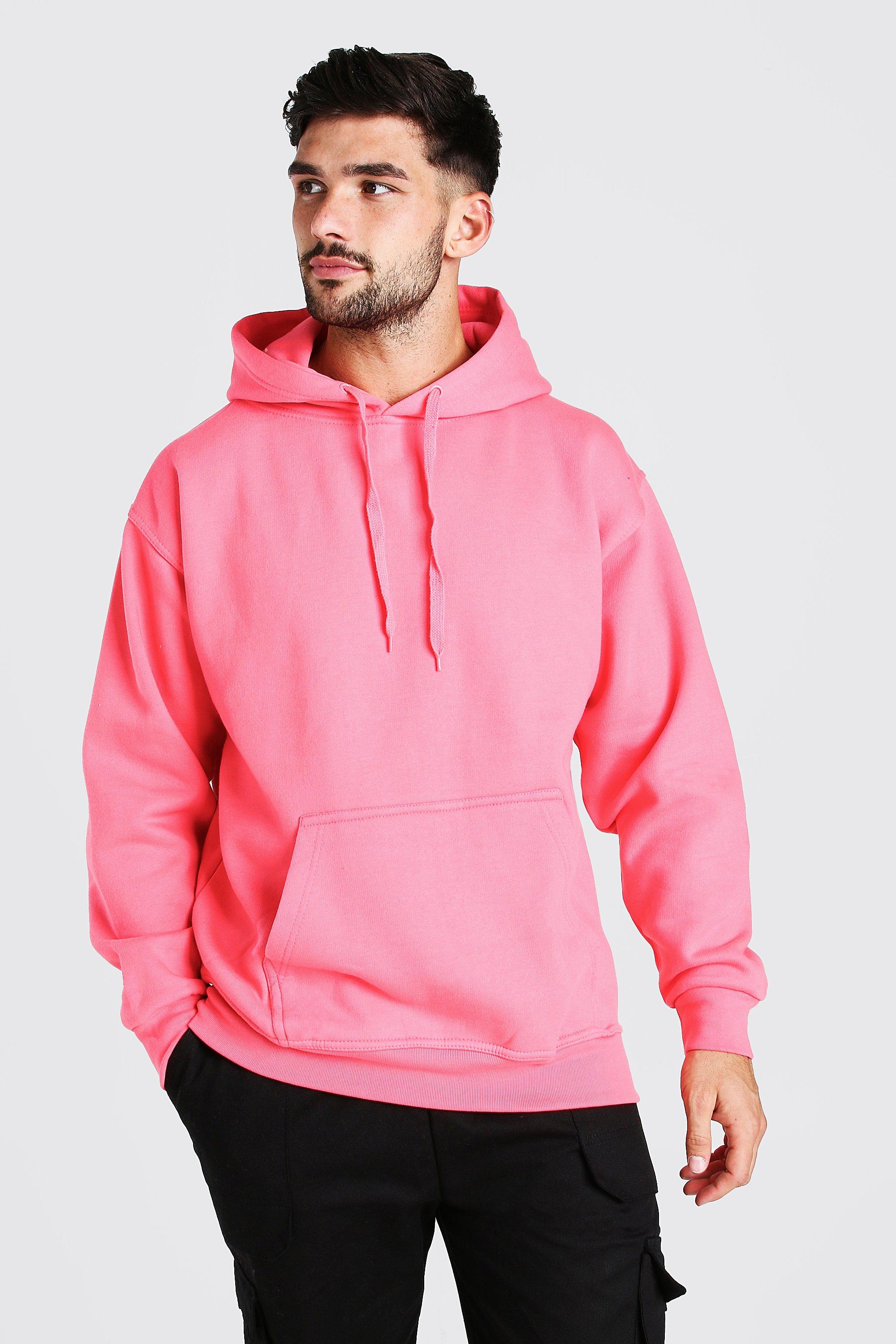 boohooman pink hoodie