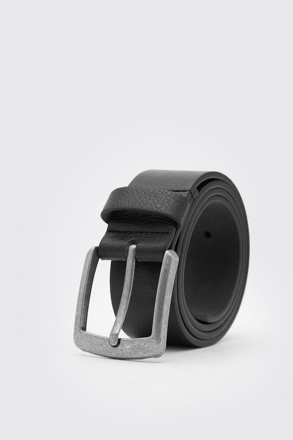 black leather jeans belt