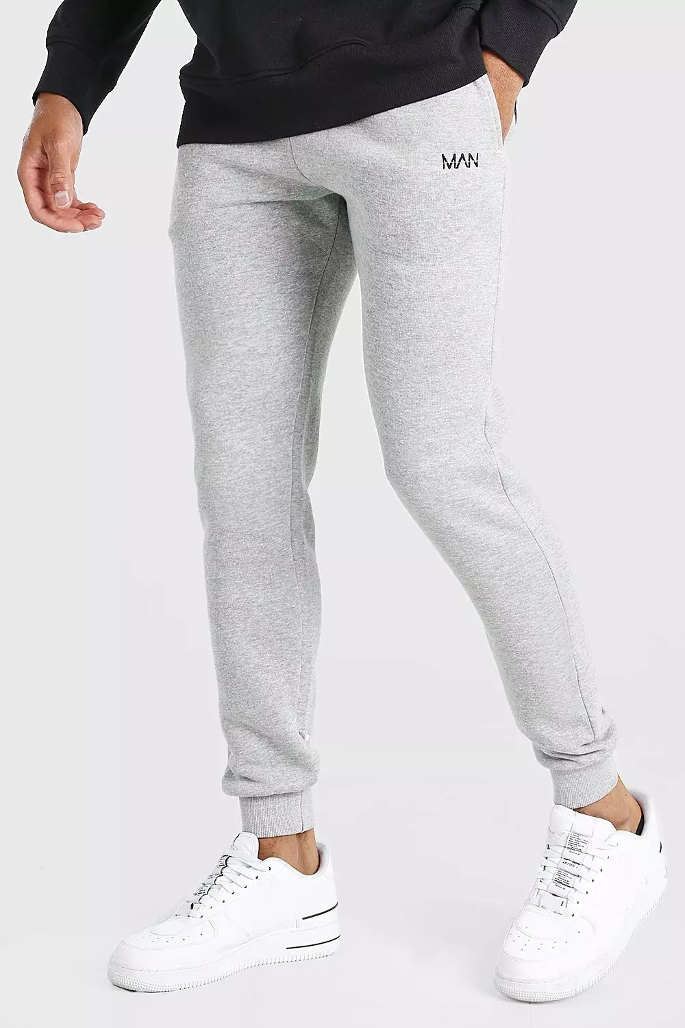 Skinny fit 2025 grey joggers