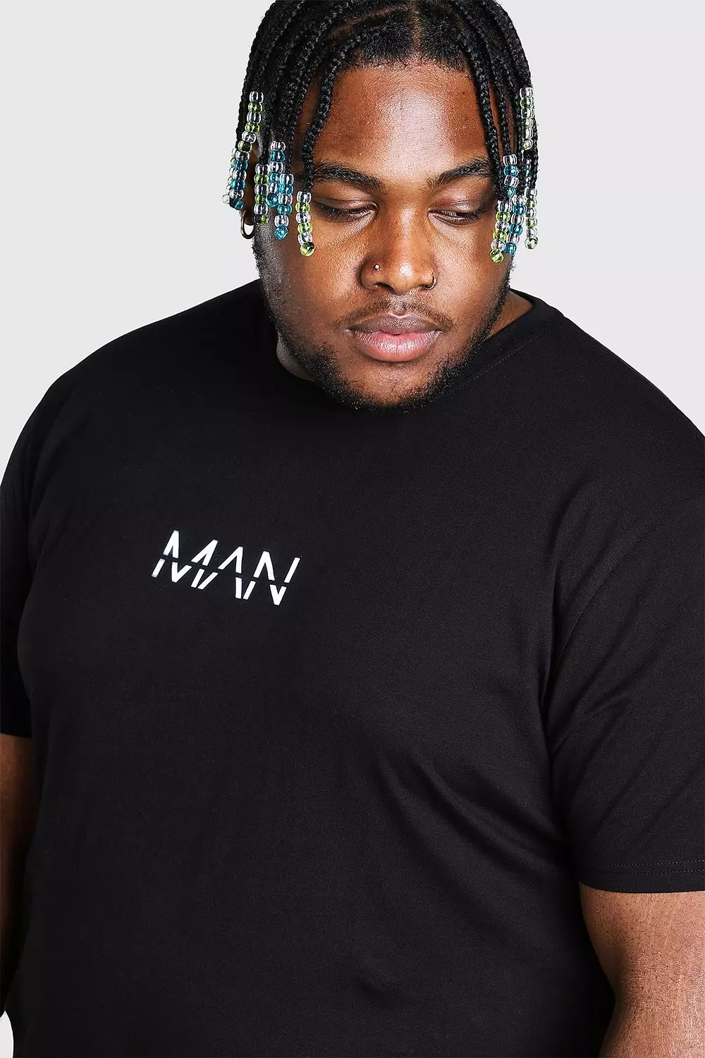 Plus Size 2 Pack MAN Dash T-Shirt