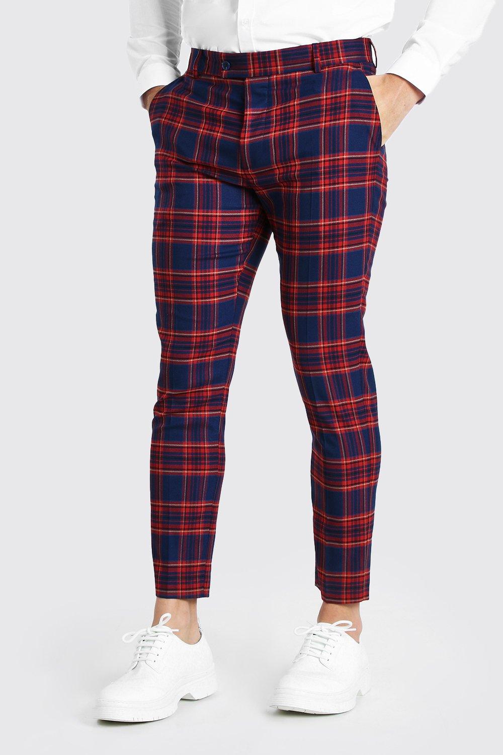 skinny tartan pants