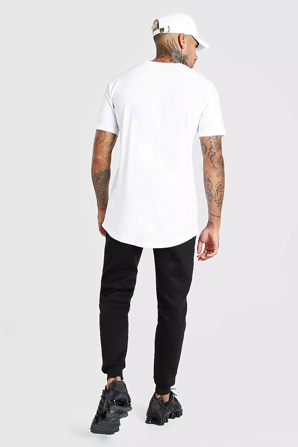 Original Man Longline Curved Hem T-shirt