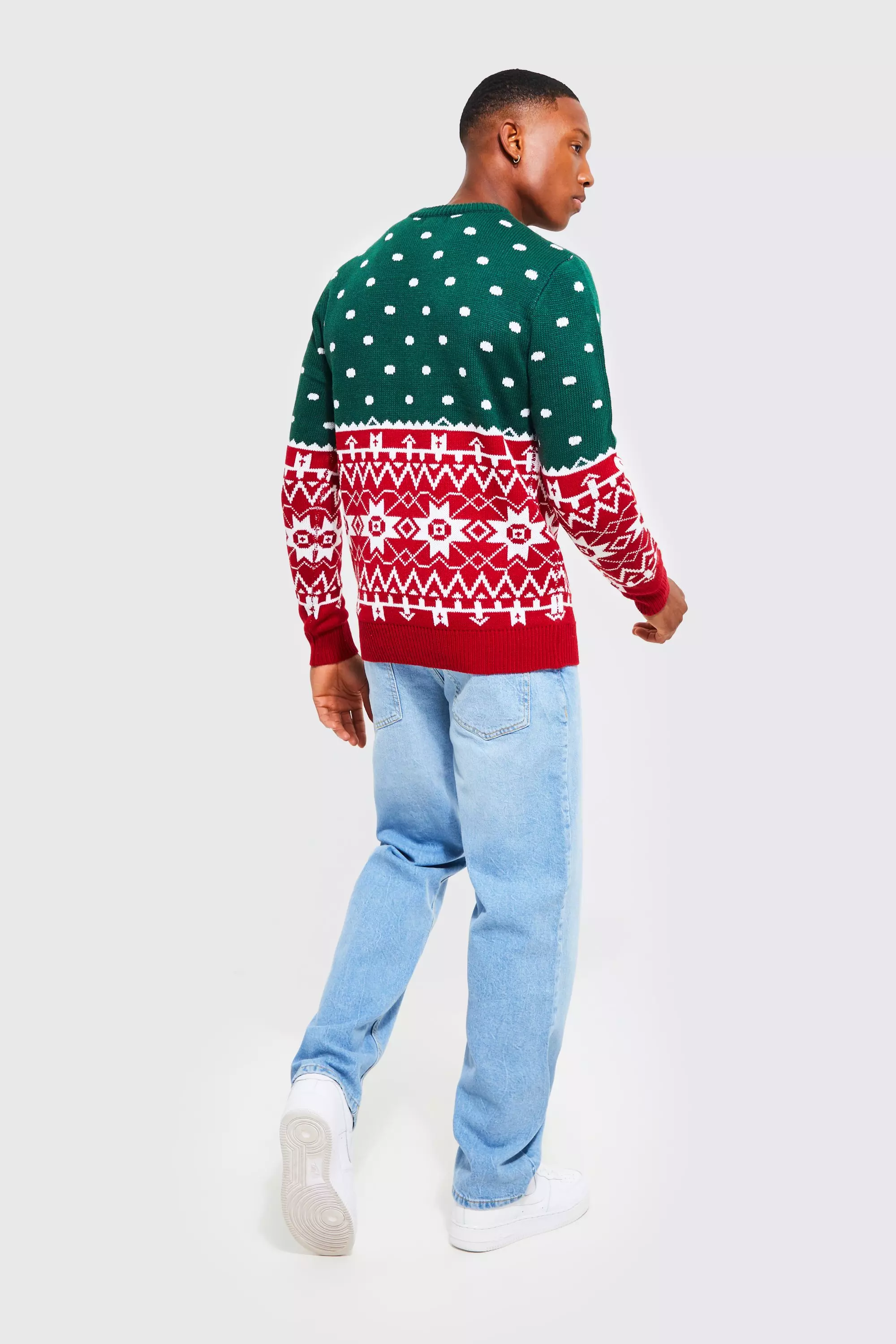 Men's Merry Christmas Fair Isle Sweater