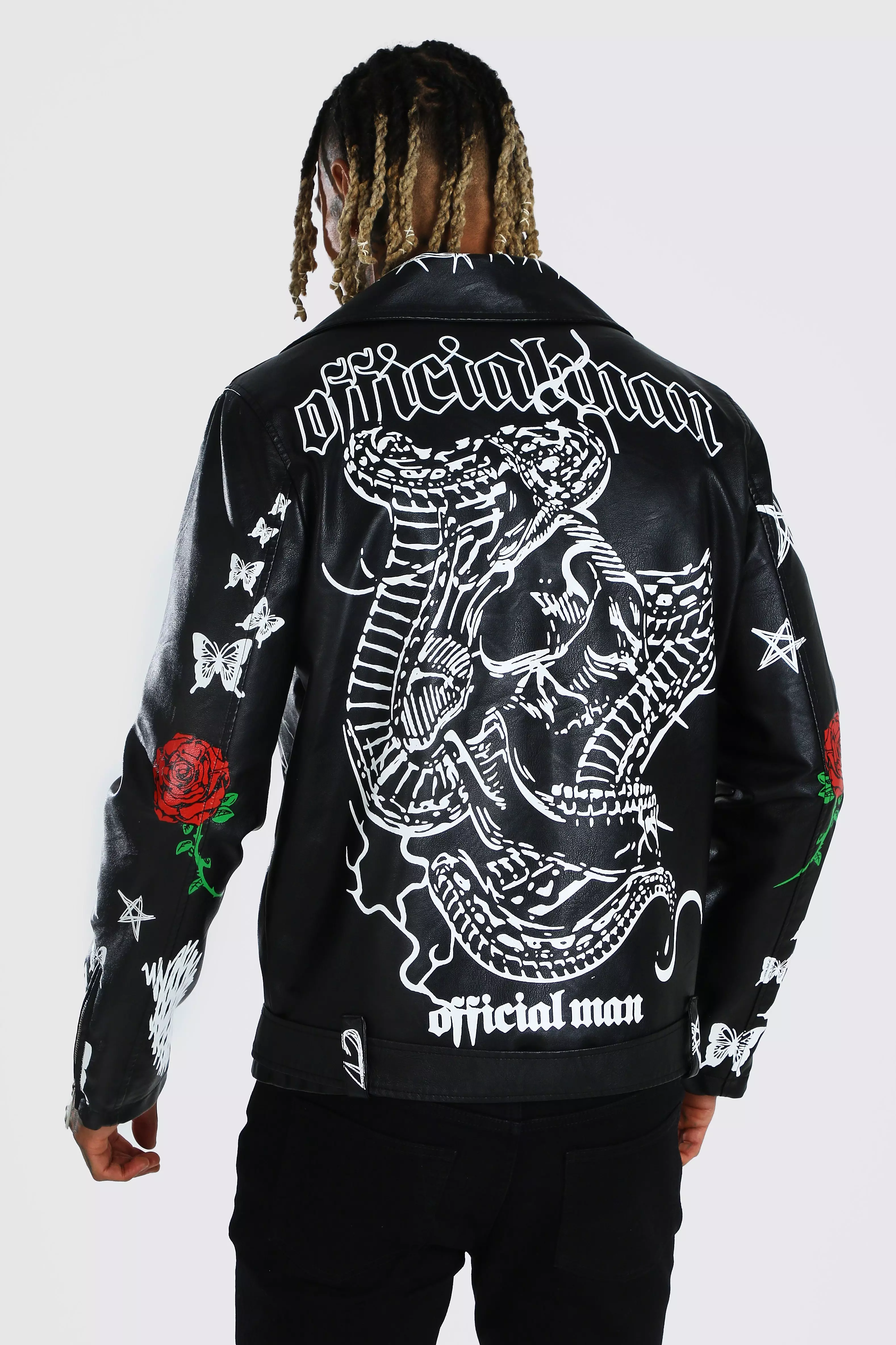 Graffiti on sale moto jacket