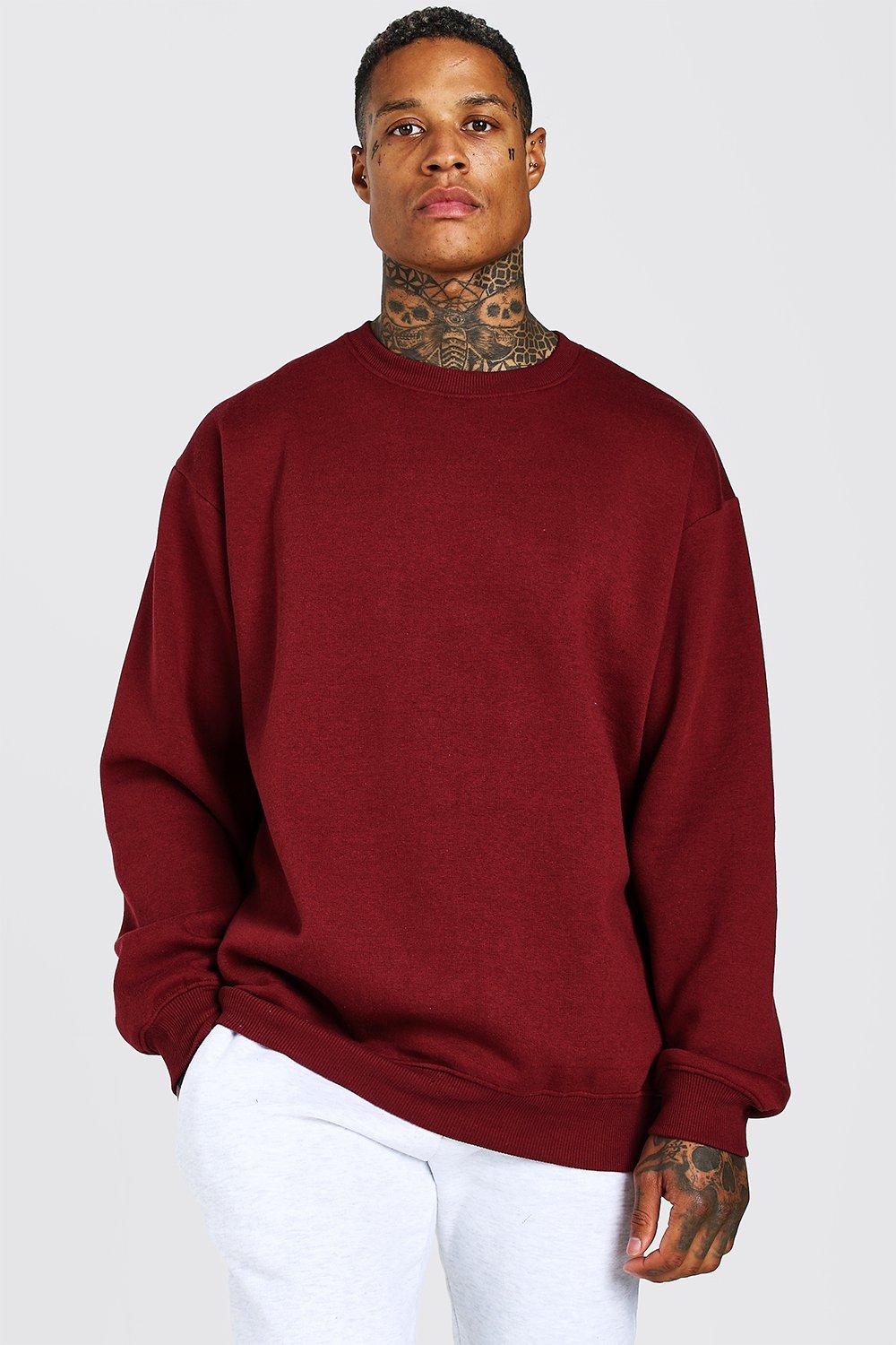 oversized maroon hoodie