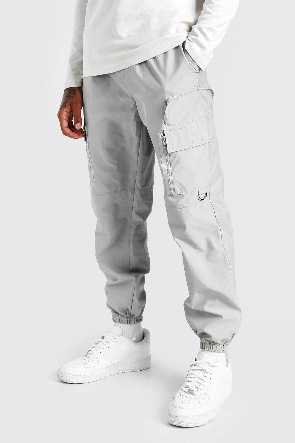 light grey cargo trousers