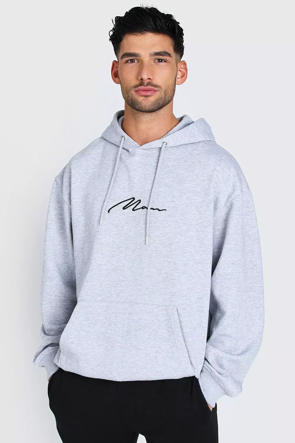 Oversized MAN Signature Hoodie