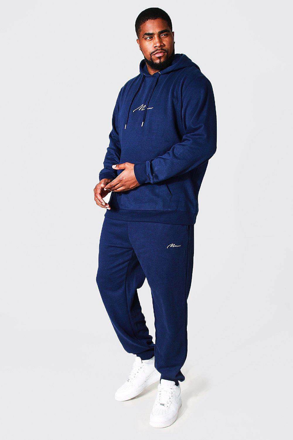 blue tracksuit plus size