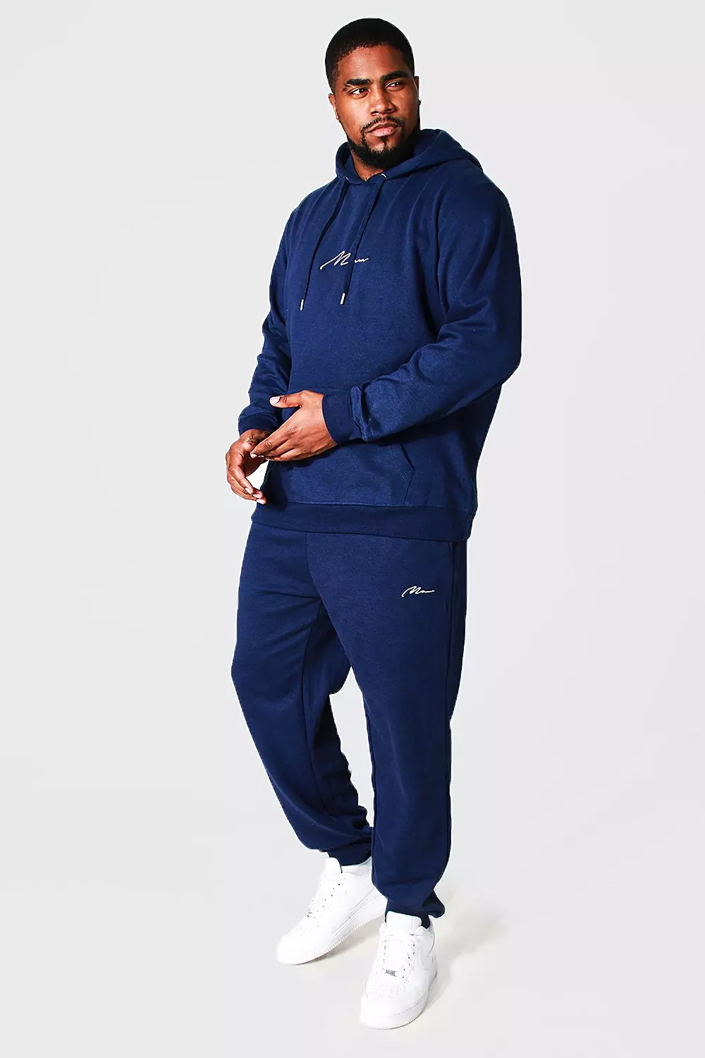 Boohooman hot sale script tracksuit