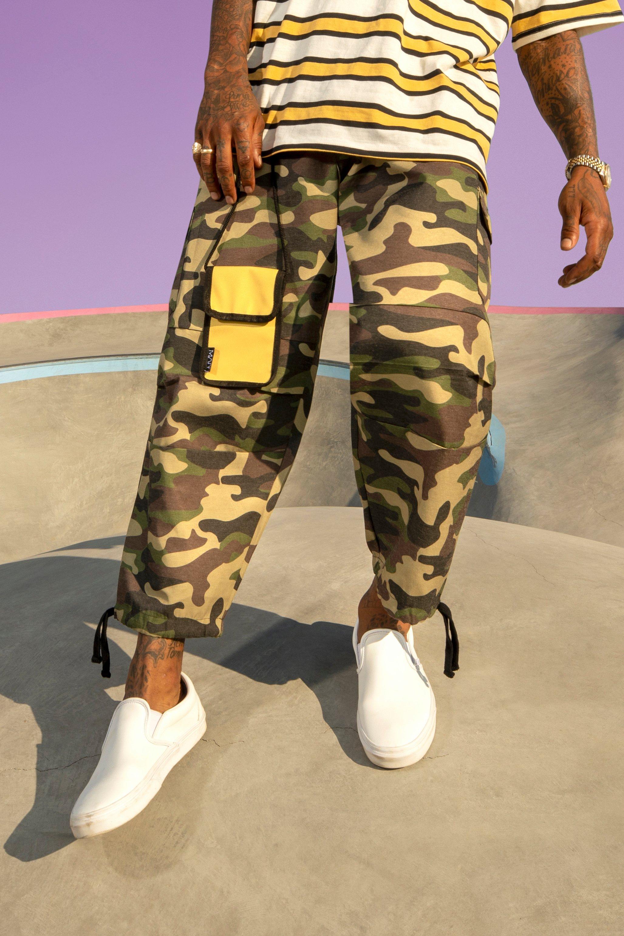 camo cargo skate pants