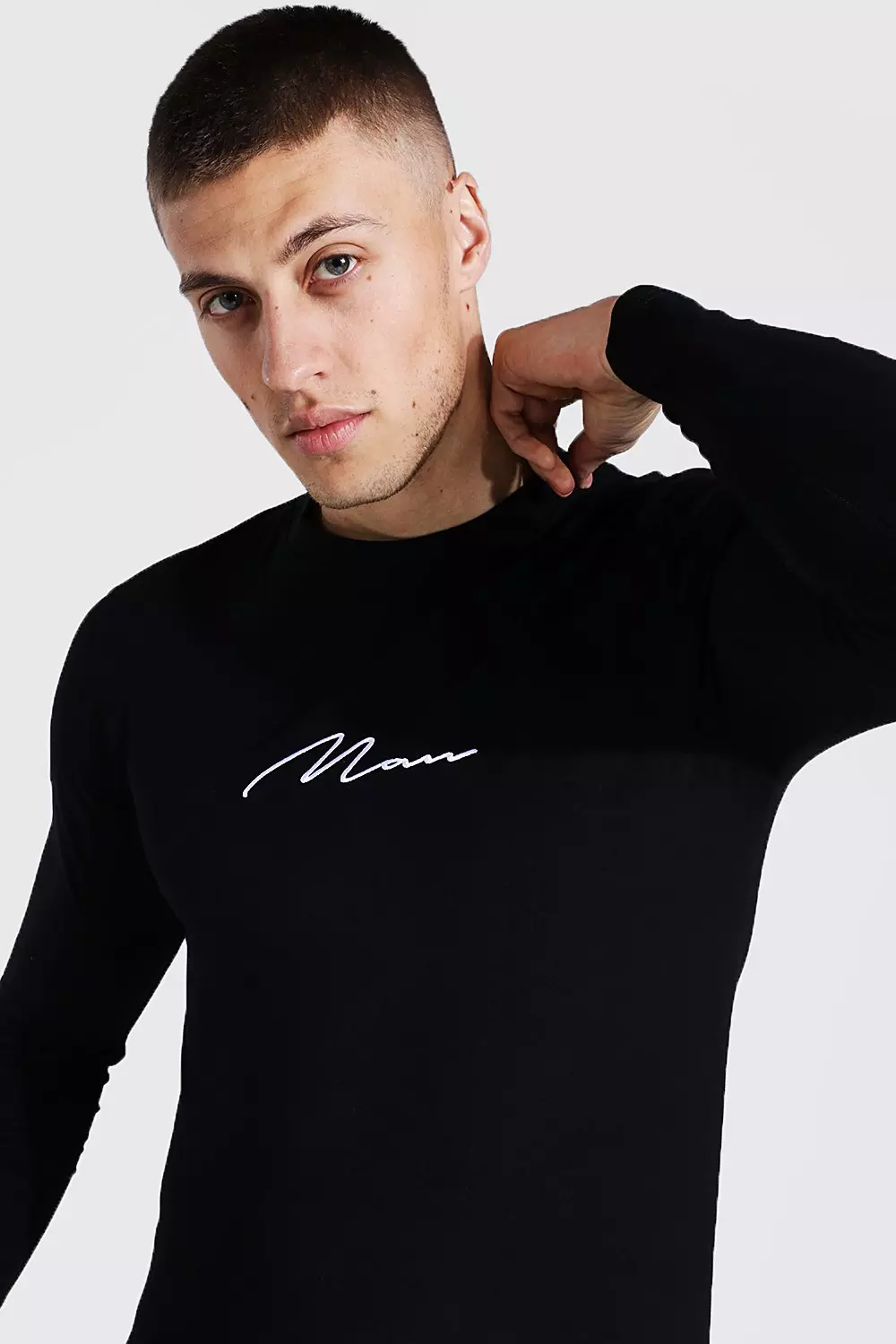 boohooman muscle fit shirt